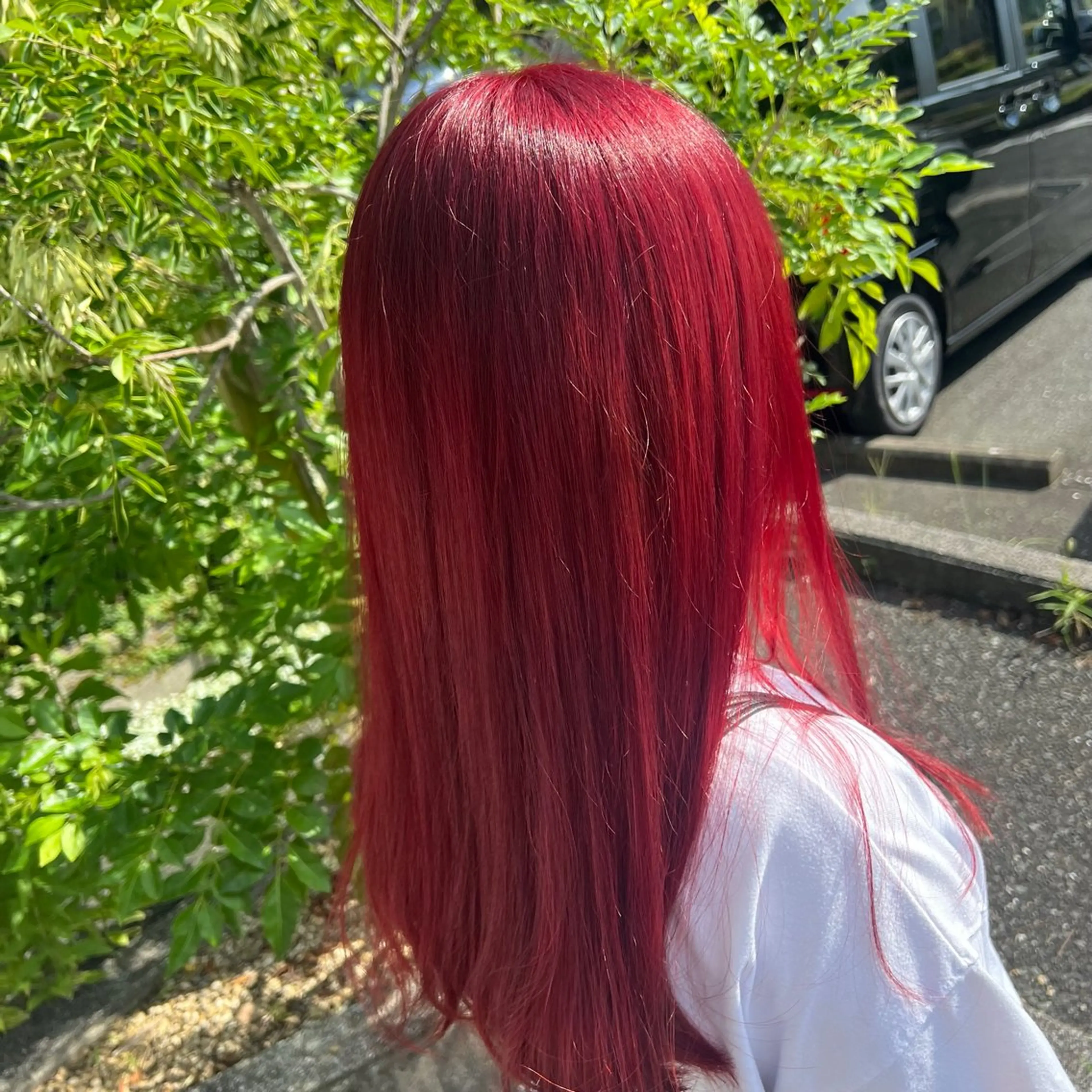 ロング ヘアカラー 平川 侑磨のヘアスタイル