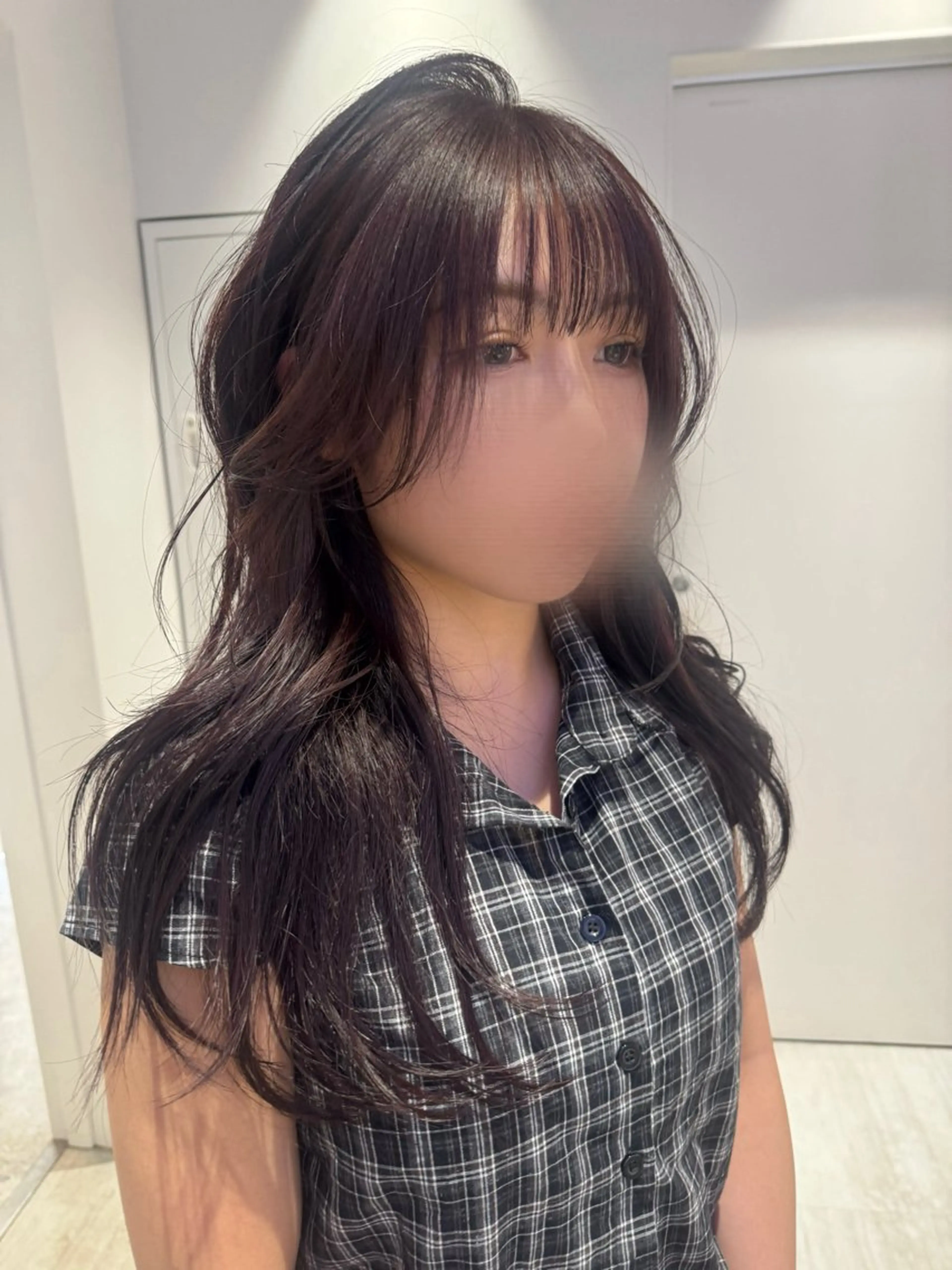 ロング カラー ブリーチ 透明感カラー ラベンダーカラー ブリーチなしカラー icon所属・Ami / icon博多のヘアスタイル