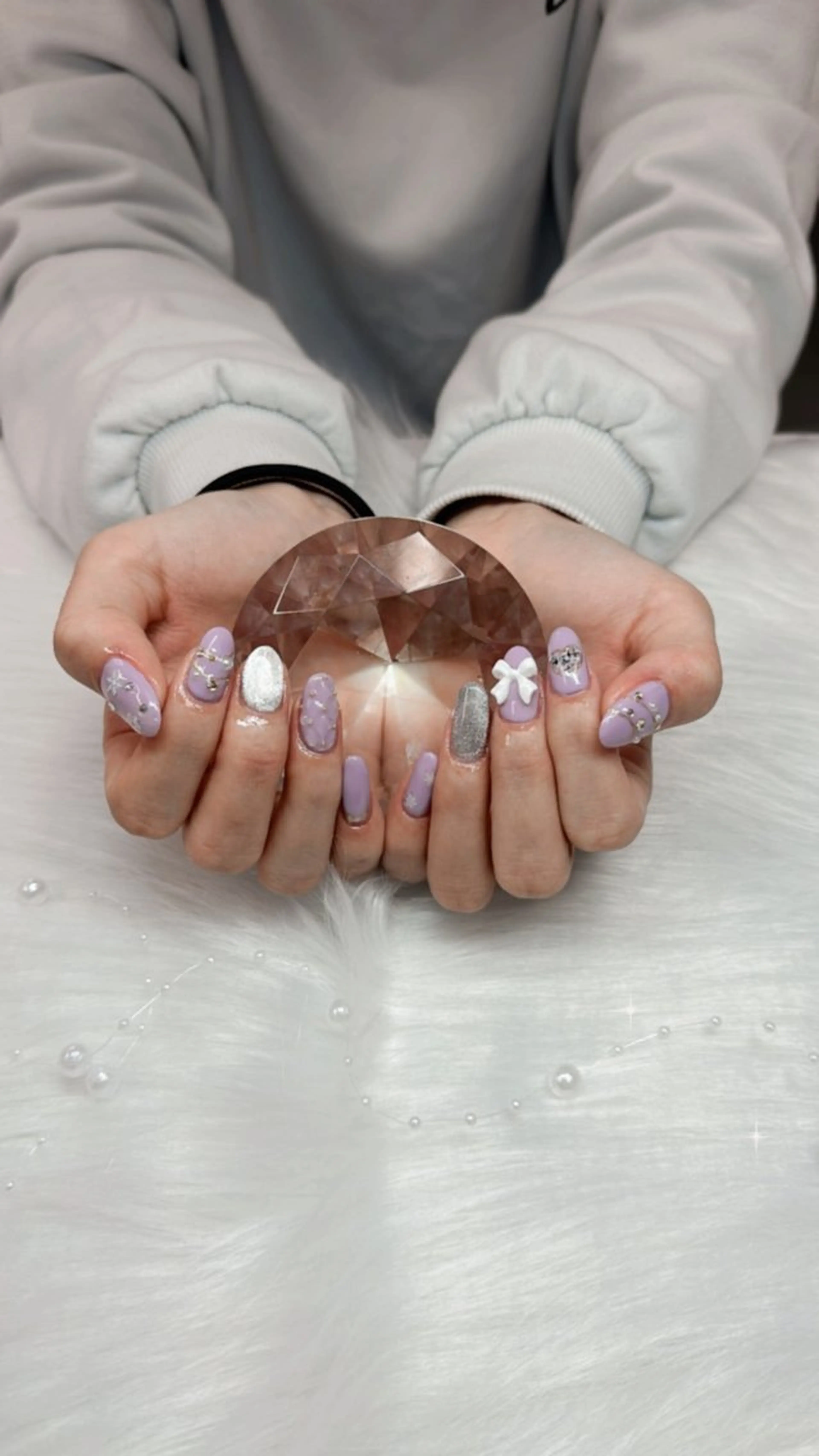 ネイル マグネットネイル 中西 美羽のネイルデザイン