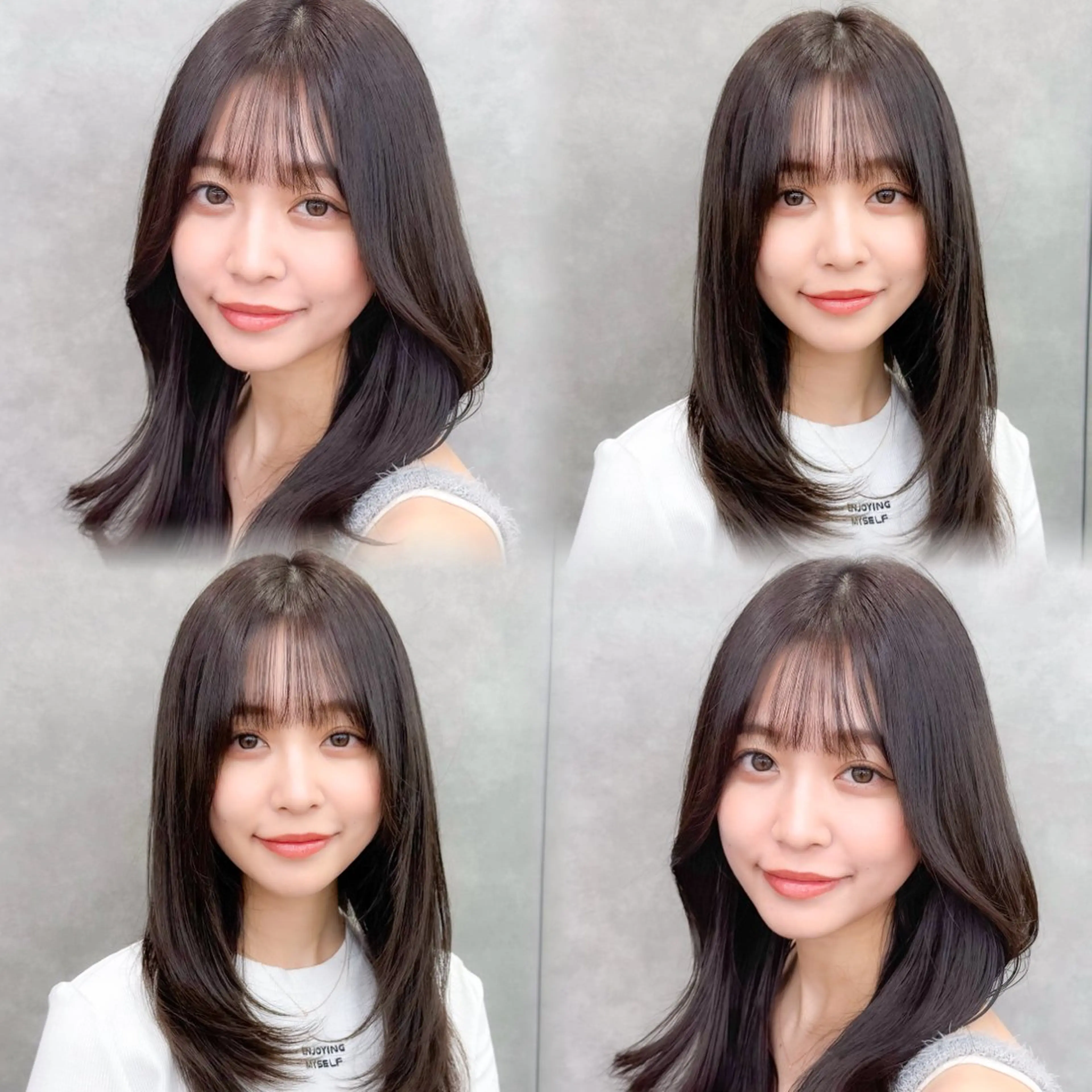 セミロング カラー 透明感カラー 顔周りカット 韓国風ヘア レイヤーカット 小顔カット 🇰🇷韓国レイヤー 錦糸町【北山謙三】のヘアスタイル