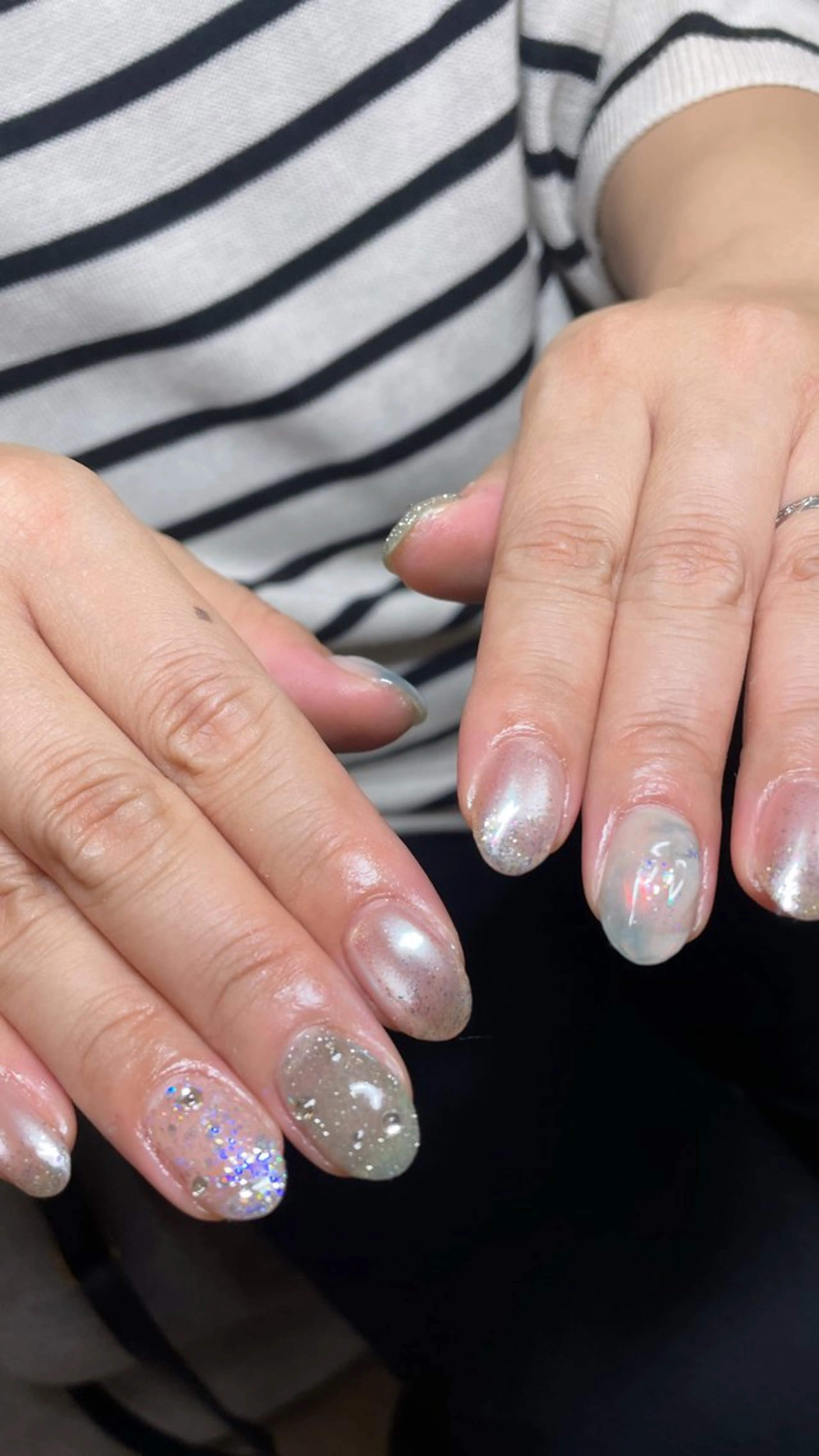 ネイル オーロラネイル マグネットネイル anny ／あにのネイルデザイン