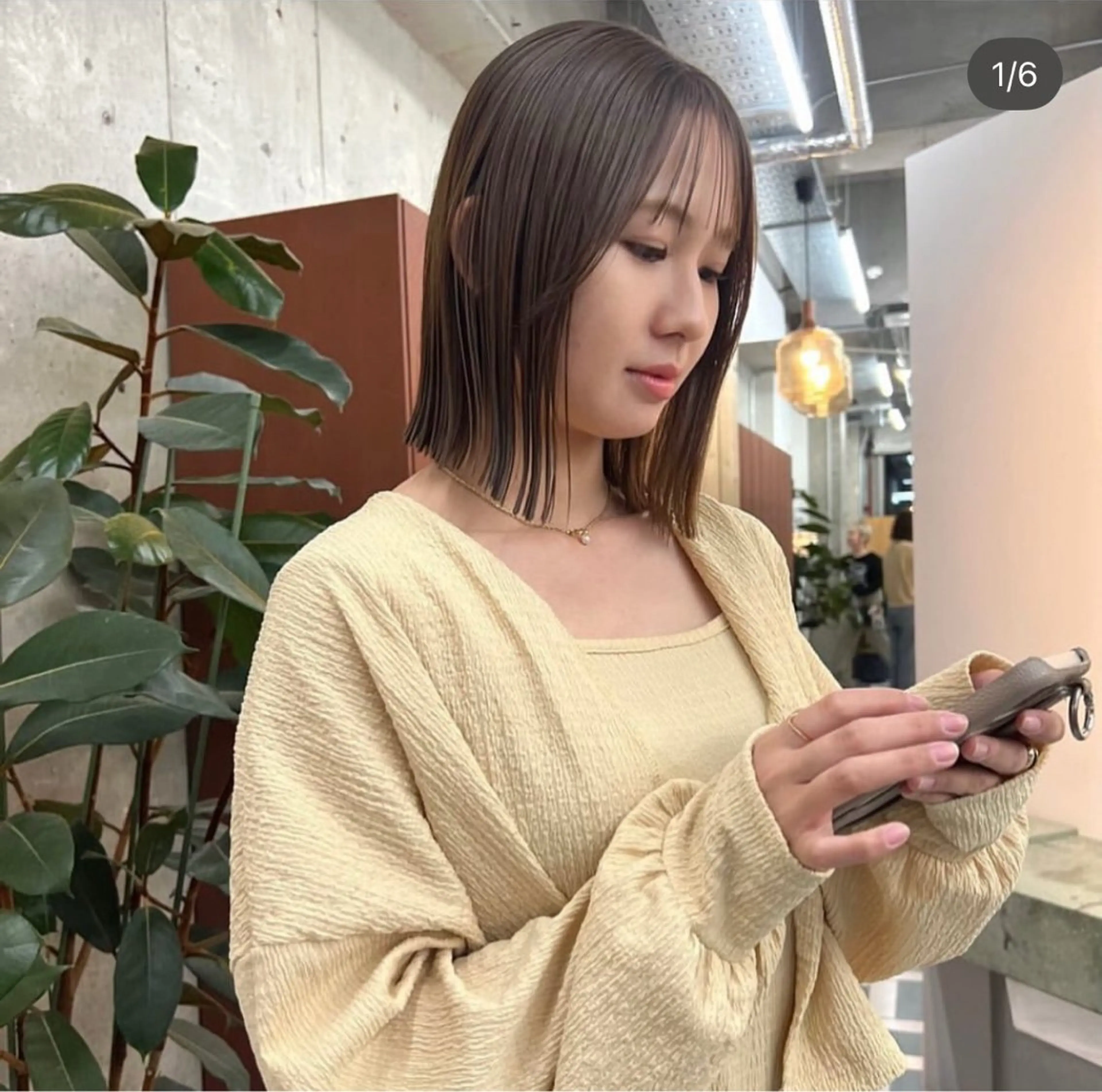 ミディアム 伊藤 優里のヘアスタイル