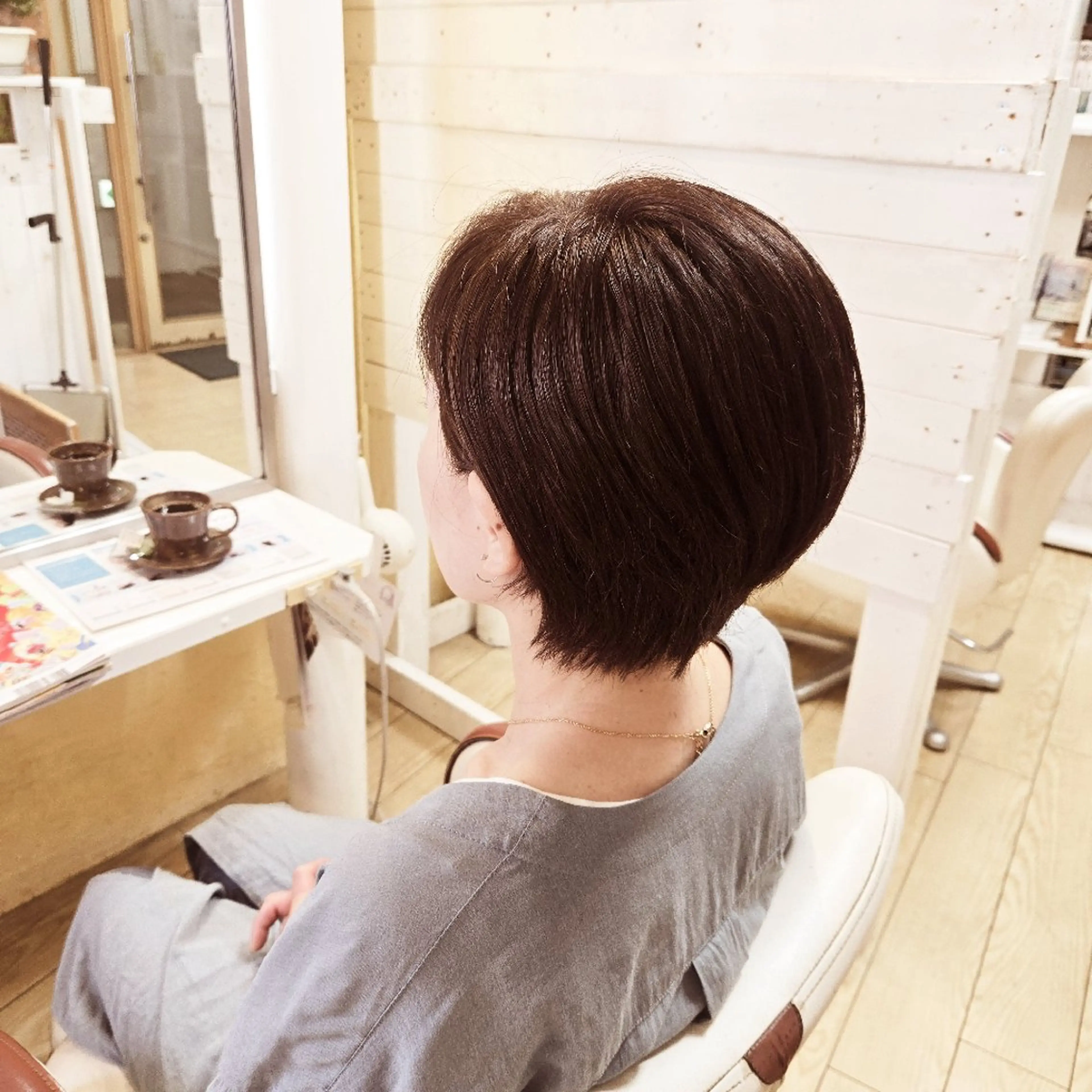 ショート ショートヘア 田中 牧子のヘアスタイル