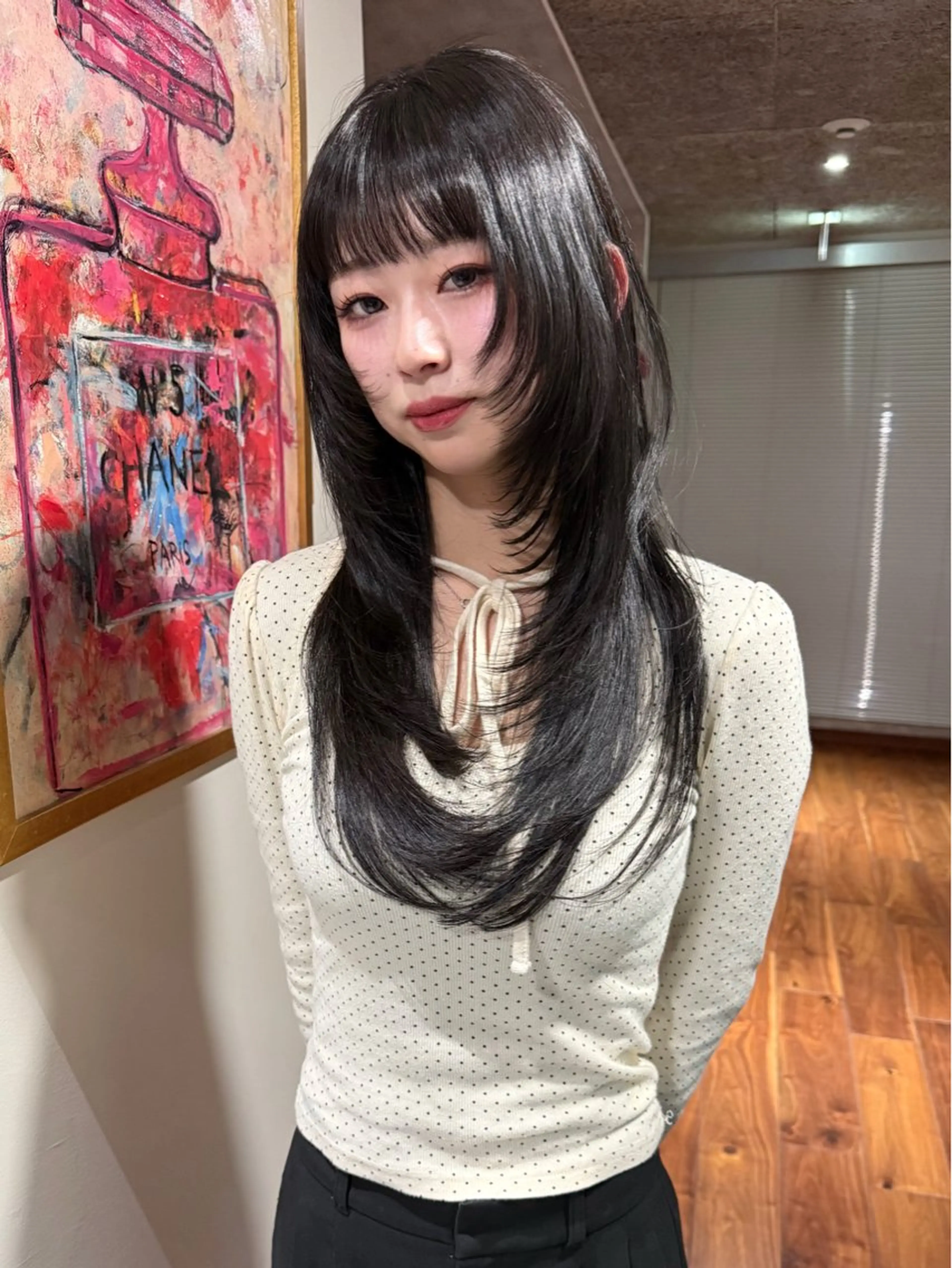 ロング カラー 似合わせカット カット ヘアカラー トリートメント mai / linoah˚✧のヘアスタイル