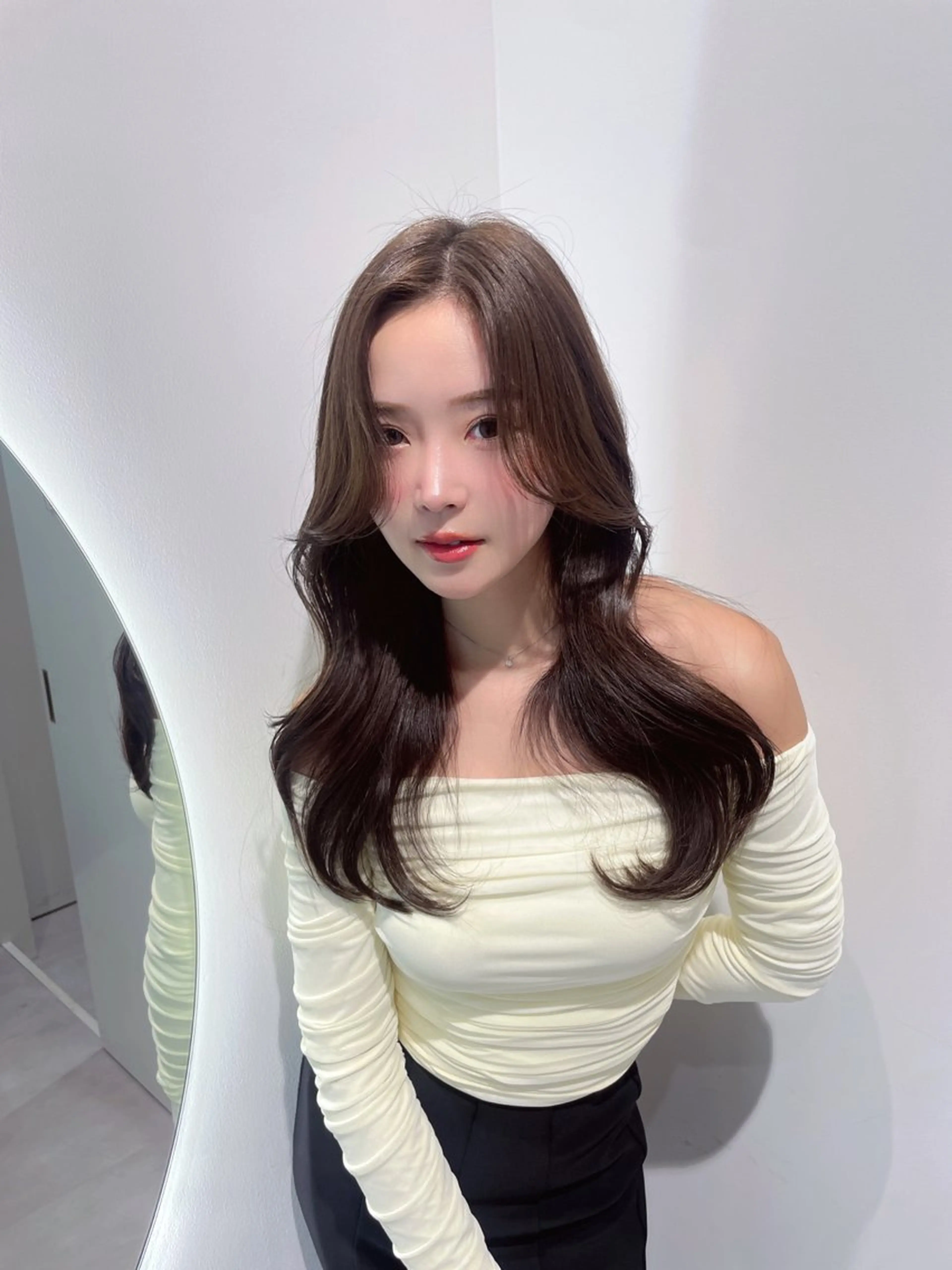 セミロング カラー カット ヘアカラー トリートメント 寺島 圭人のヘアスタイル