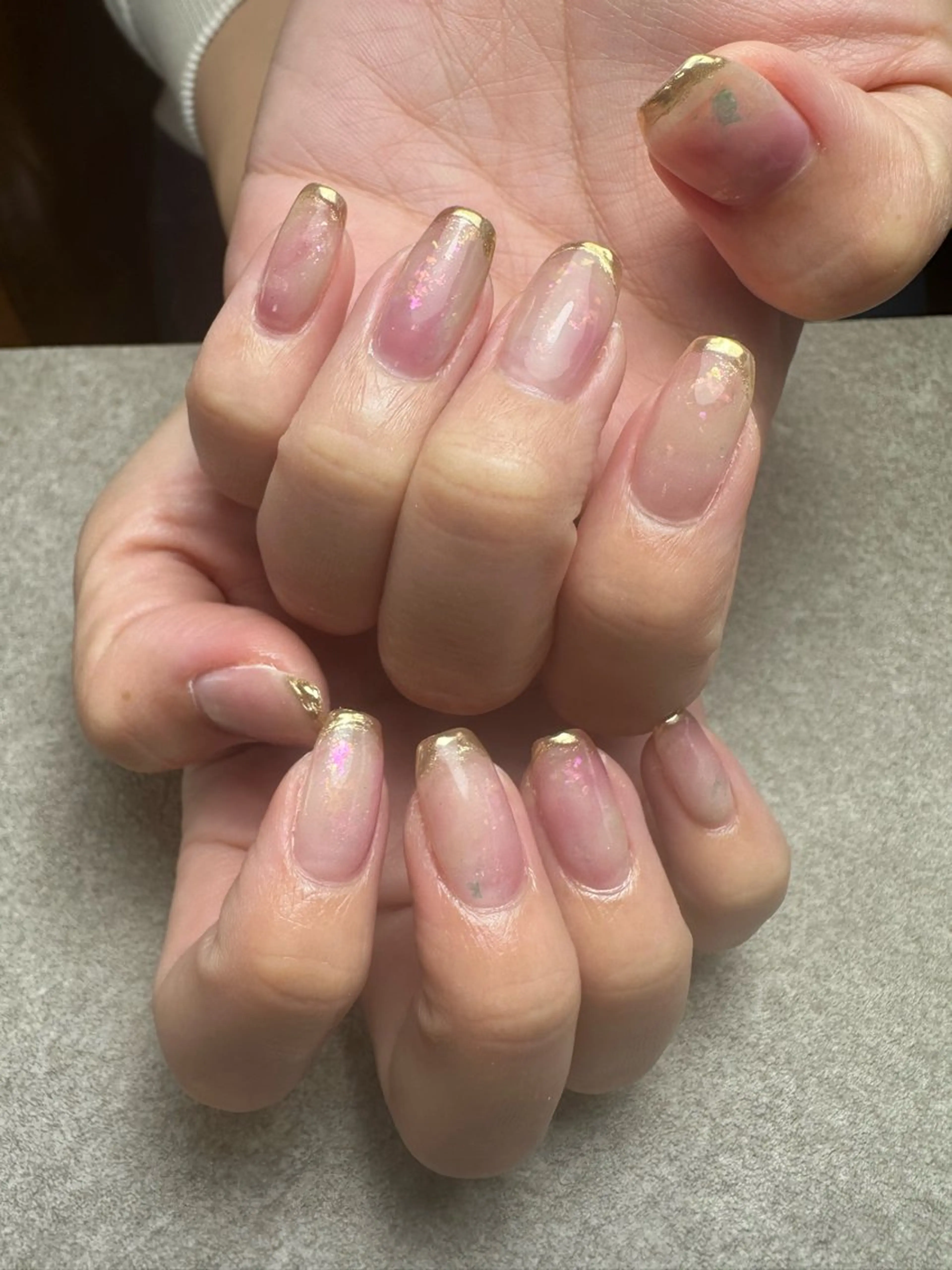 ネイル 桜ネイル オフィスネイル ピンク 春ネイル nailroom Anmie.のネイルデザイン