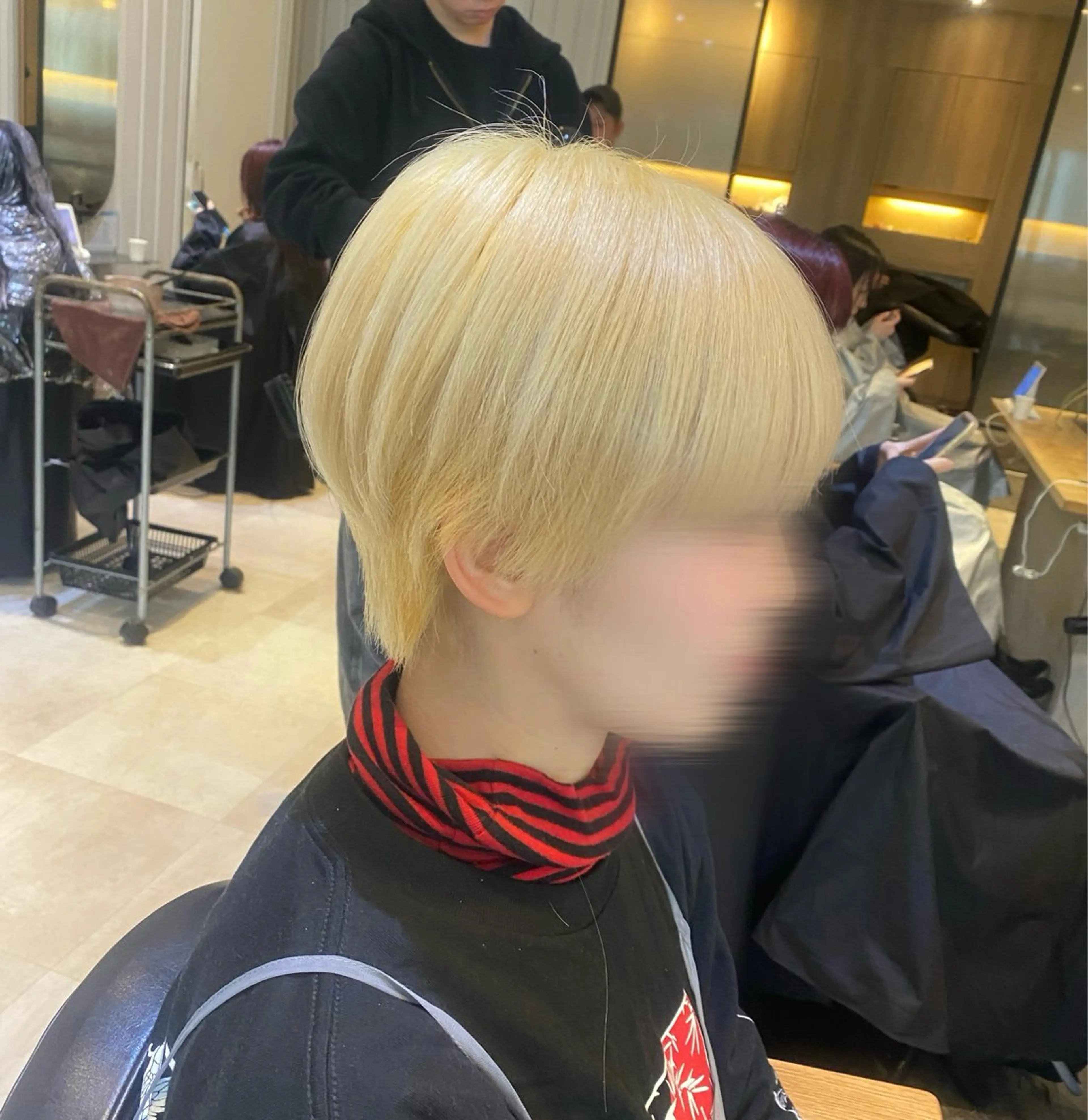 ショート カラー ヘアアレンジ 髪質改善＆トリートメント over hair所沢店所属・韓国風/レイヤー/ 𝑵𝒂𝒏𝒂🩶のヘアスタイル