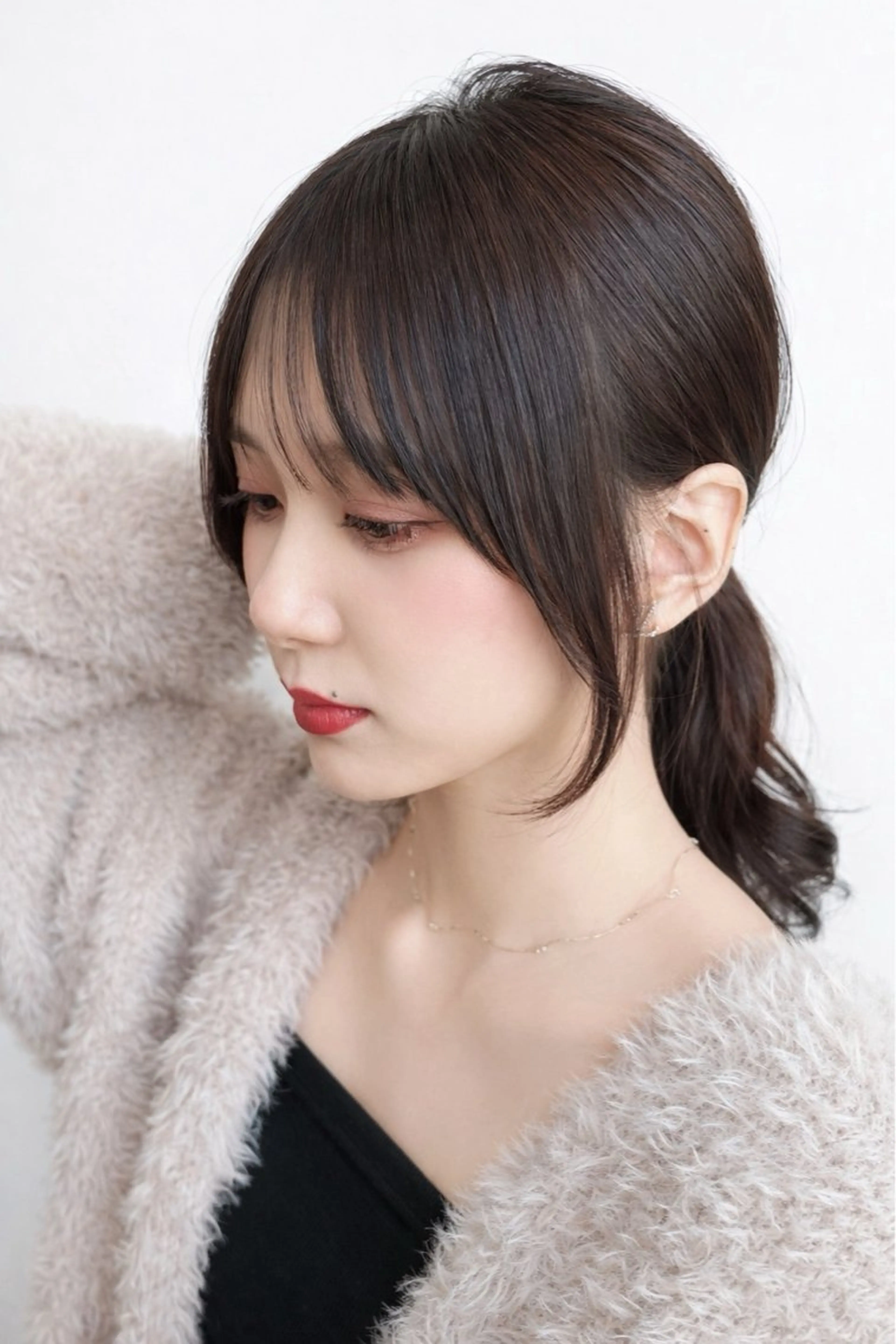 ロング カラー パーマ カット 新宿✨顔周りカット 韓国ヘア/坂本亜裟海のヘアスタイル