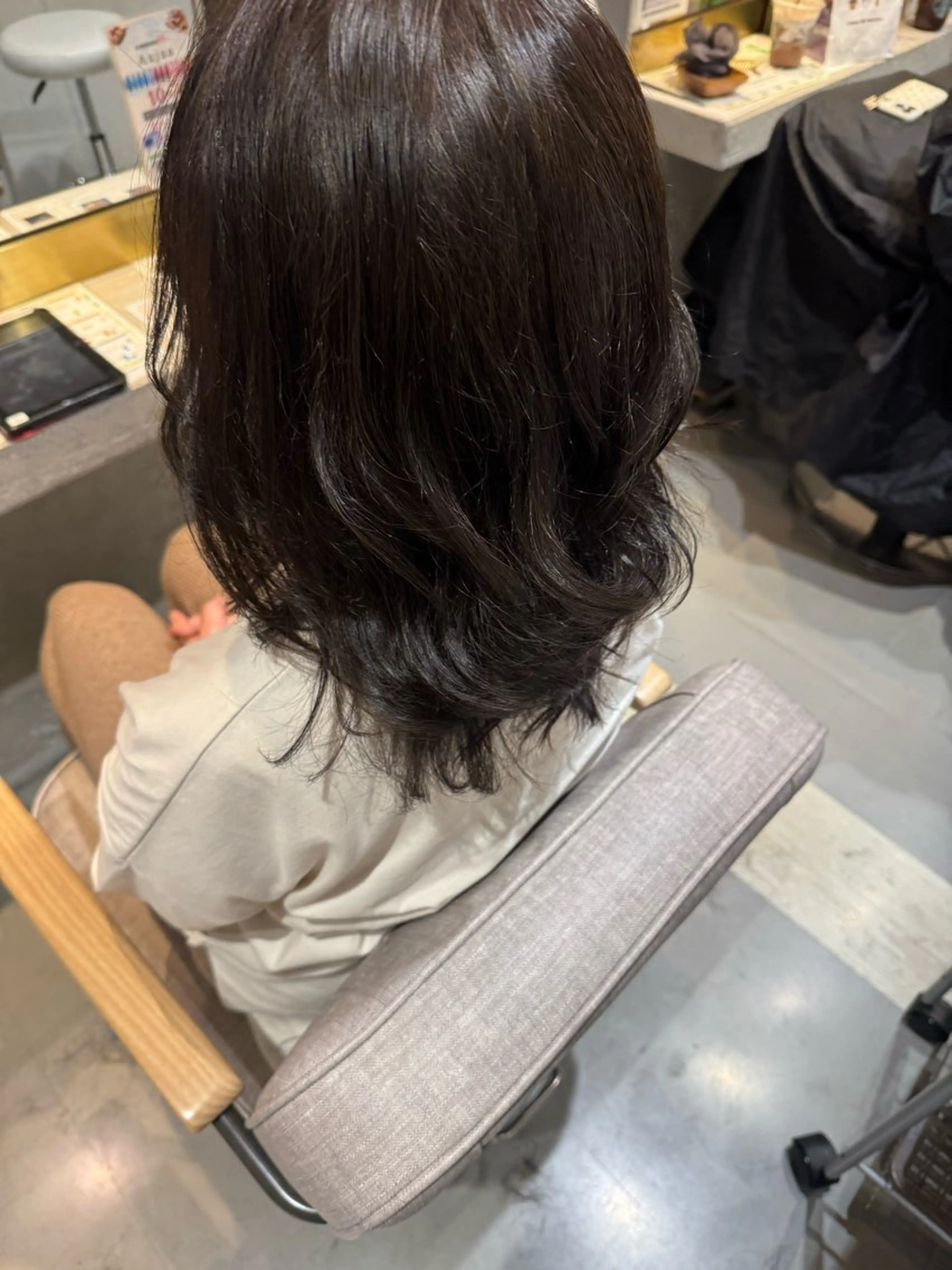 セミロング 鄭 勇太のヘアスタイル