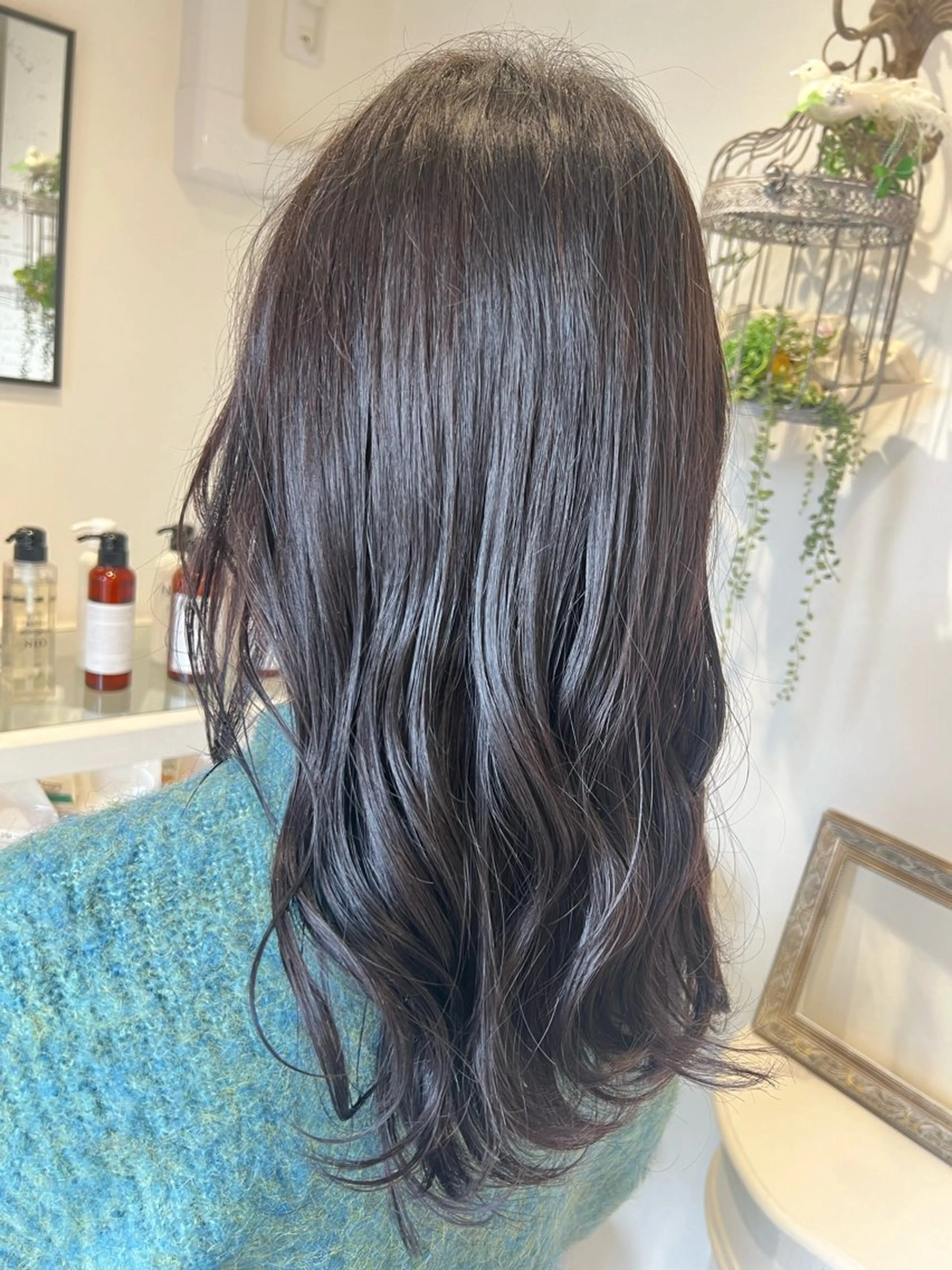 セミロング カット ヘアカラー トリートメント 井上 美春のヘアスタイル