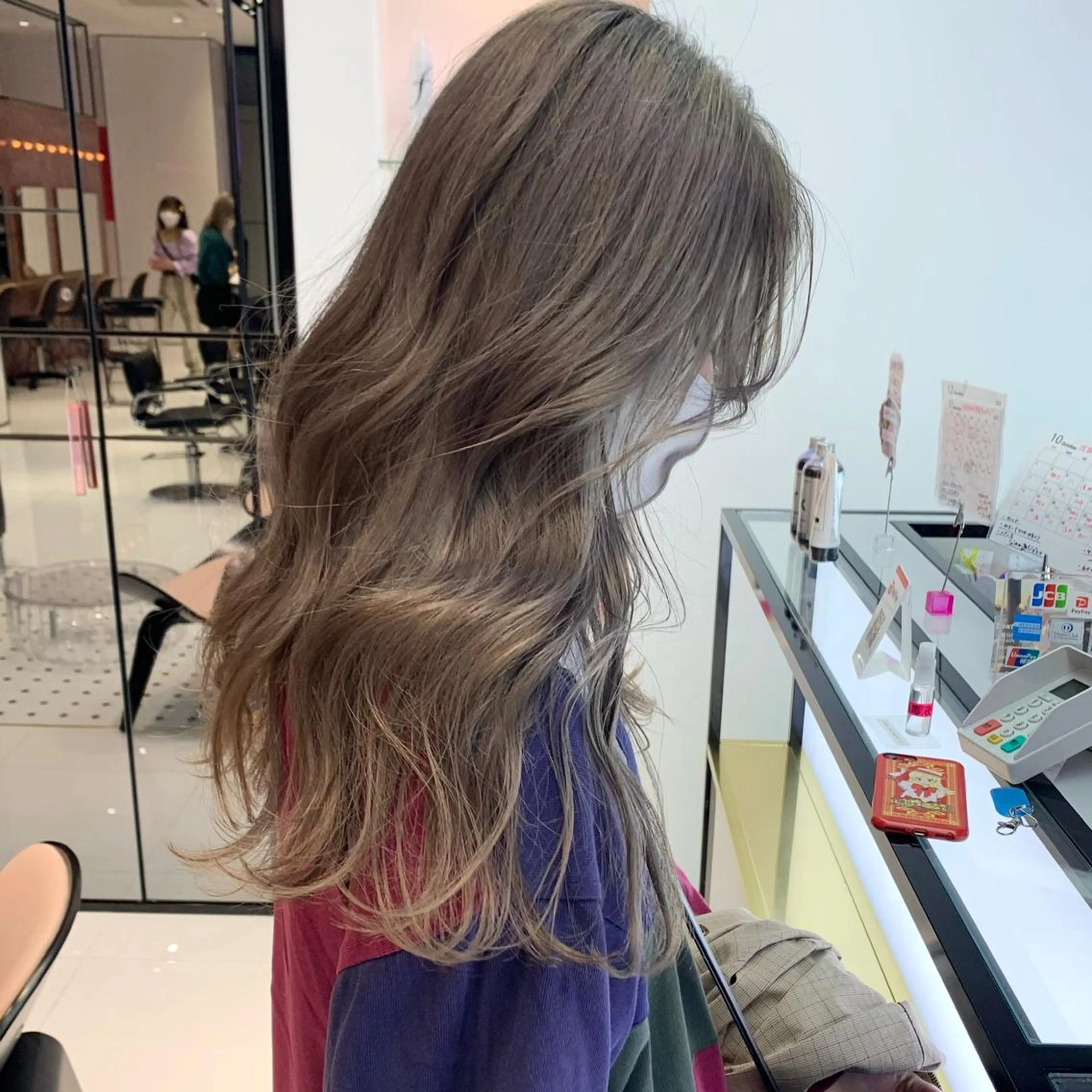 ロング カラー ハッシュカット/ハイ トーン/MANAMIのヘアスタイル