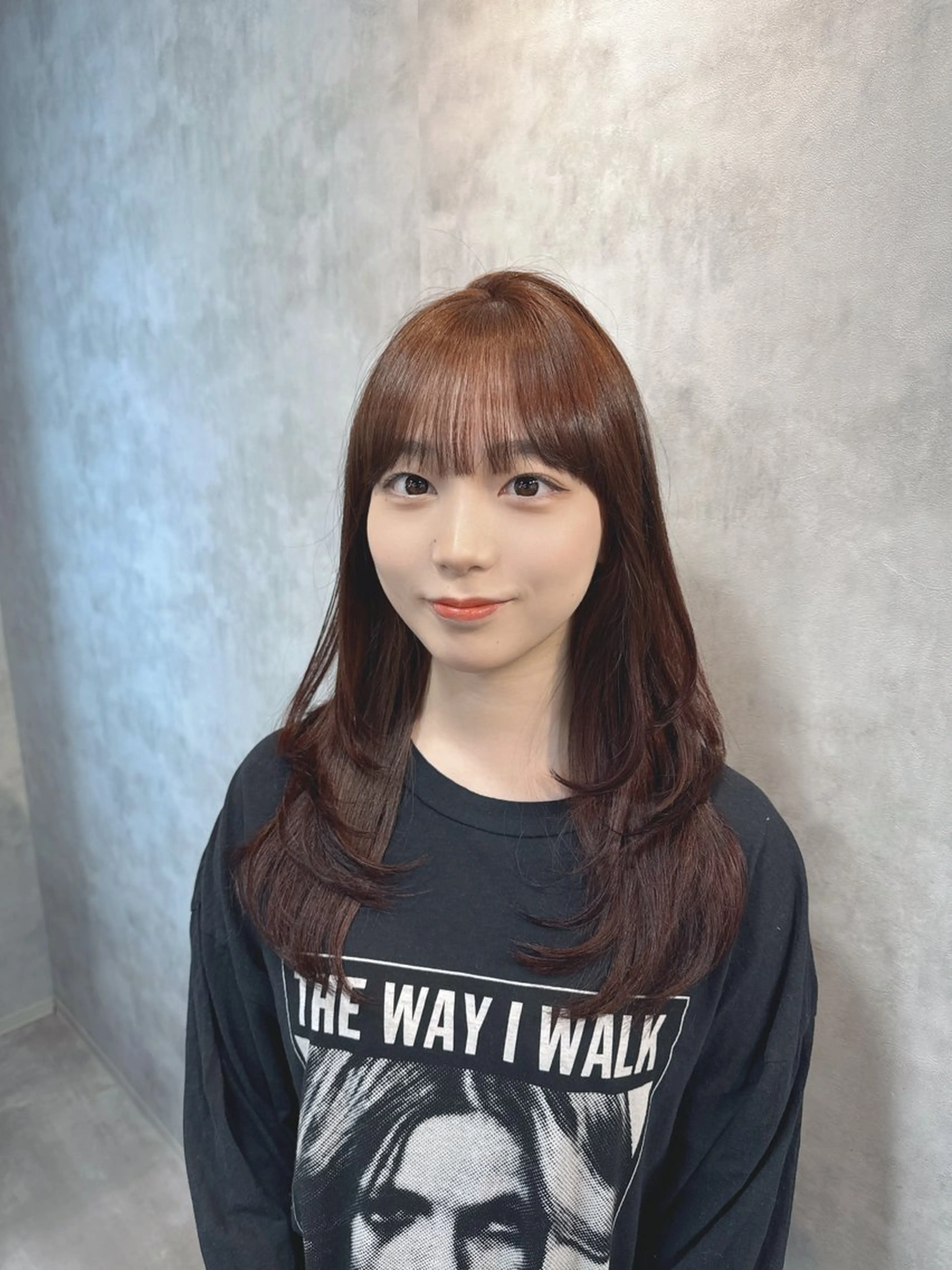 ロング カラー ヘアアレンジ ヘアカラー トリートメント ヘアセット レイヤー×透明感カラ ーHAYATOのヘアスタイル