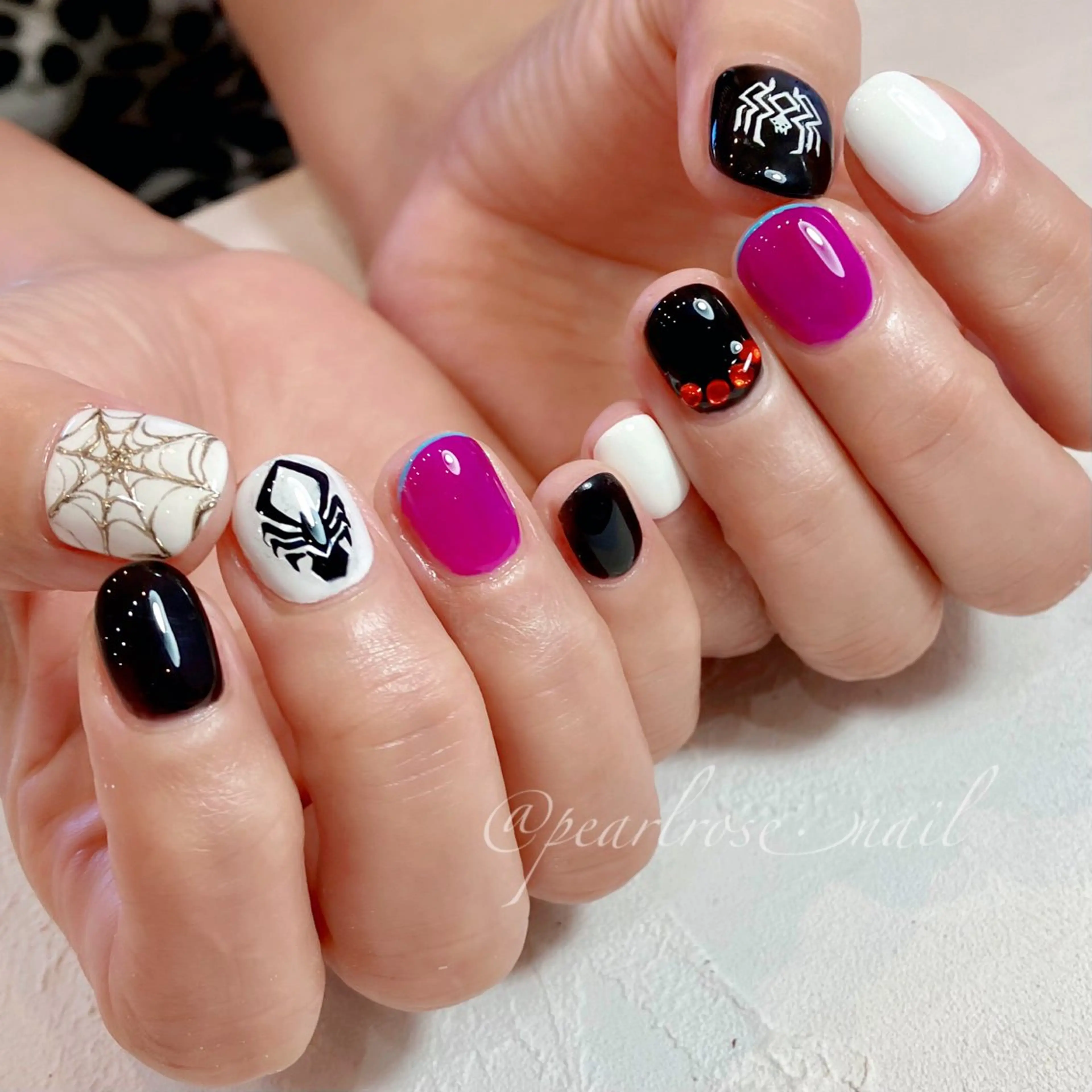 ネイル ハンドネイル Beauty salon Ryu・ange所属・PEARL ROSE パールローズのネイルデザイン