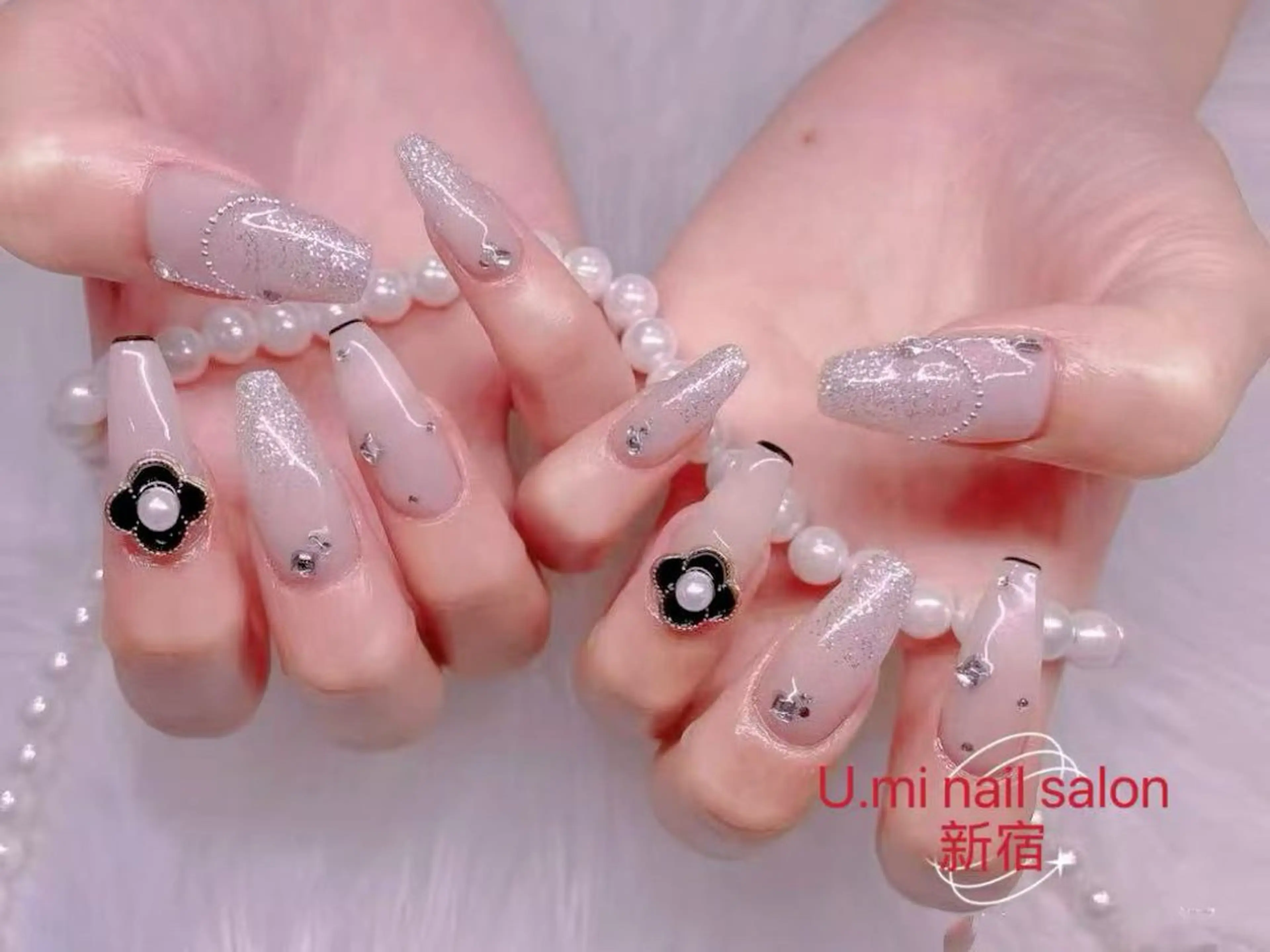 ネイル ボルドー チークネイル 長さ出し フレンチネイル ジェルネイル uminail cocoのネイルデザイン