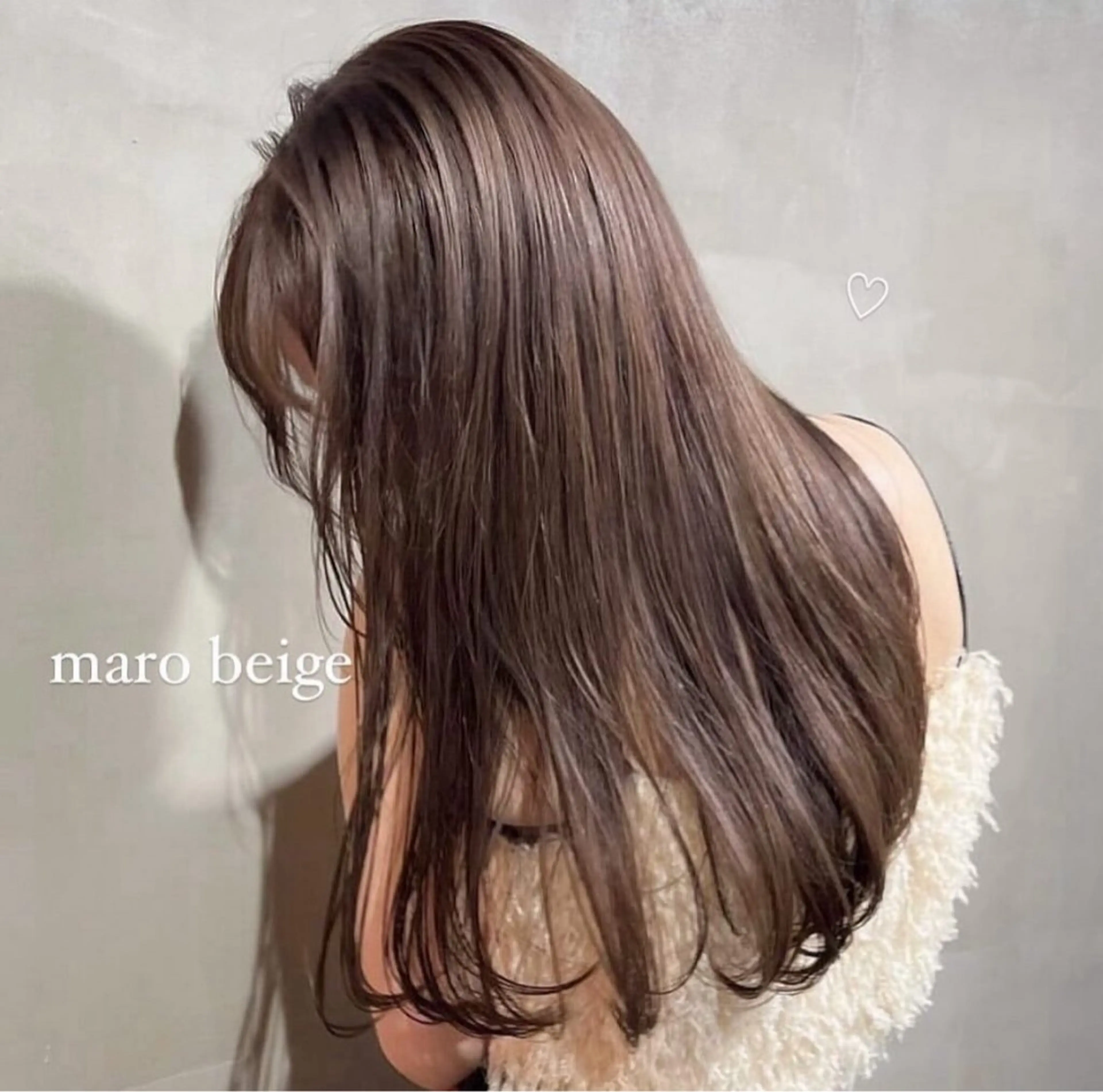 ロング カラー ブリーチ ブラウンカラー ナツミ/透明感カラー /酸性ストレートのヘアスタイル