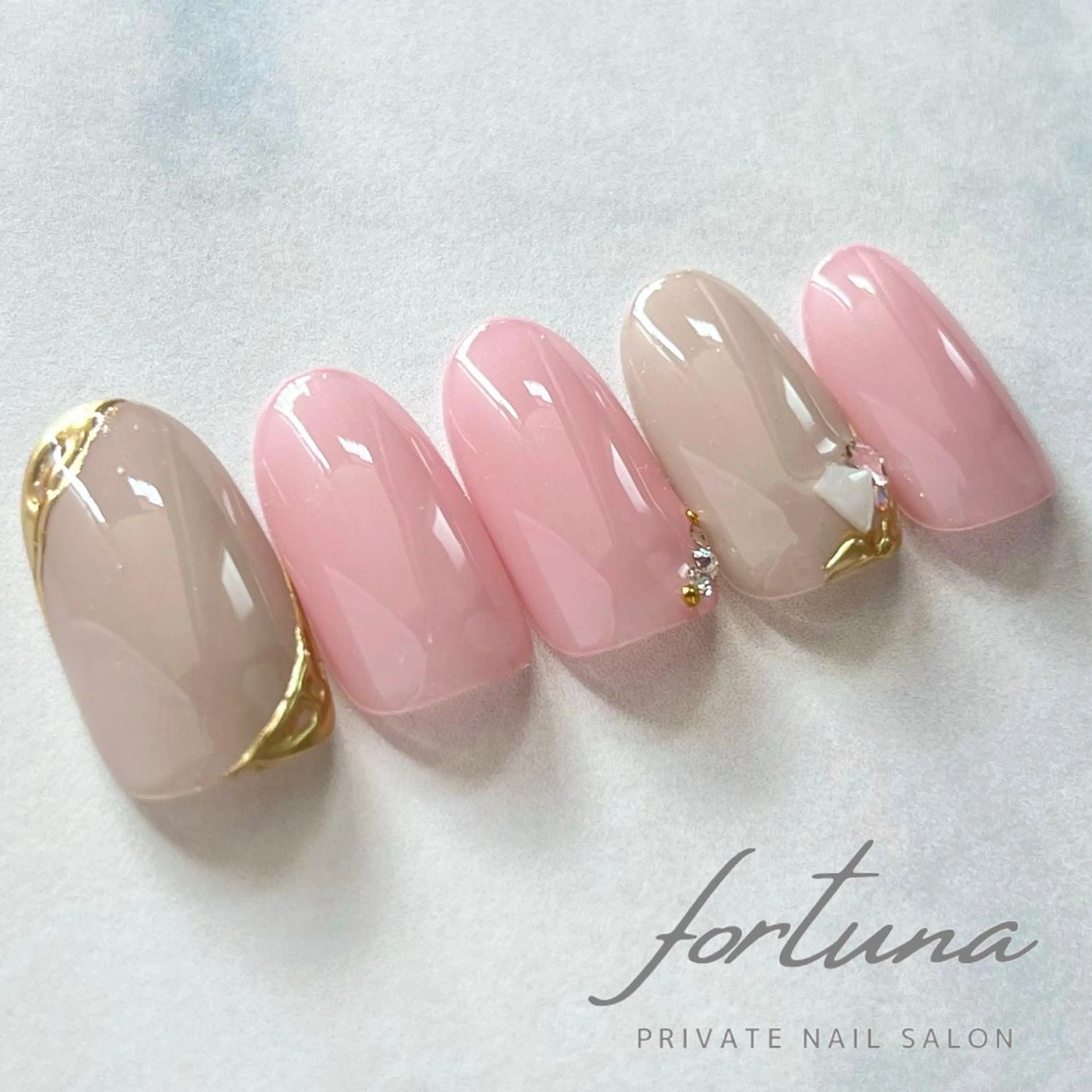 ネイル アートネイル ミラーネイル ハンドネイル fortuna 武藤裕美のネイルデザイン