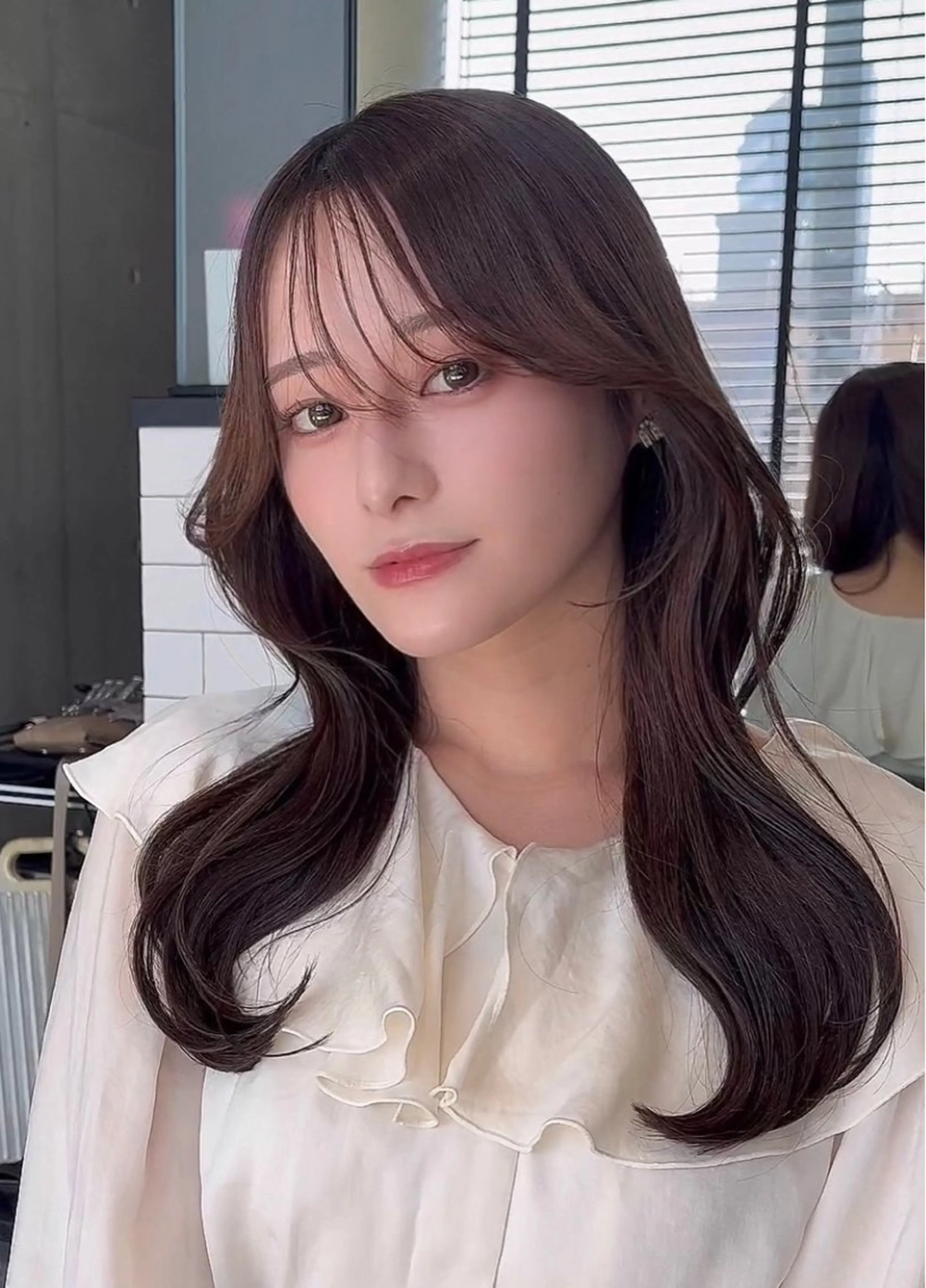 ミディアム カラー カット ヘアカラー トリートメント 🌫️大人韓国ヘア 🌫️naoyaのヘアスタイル