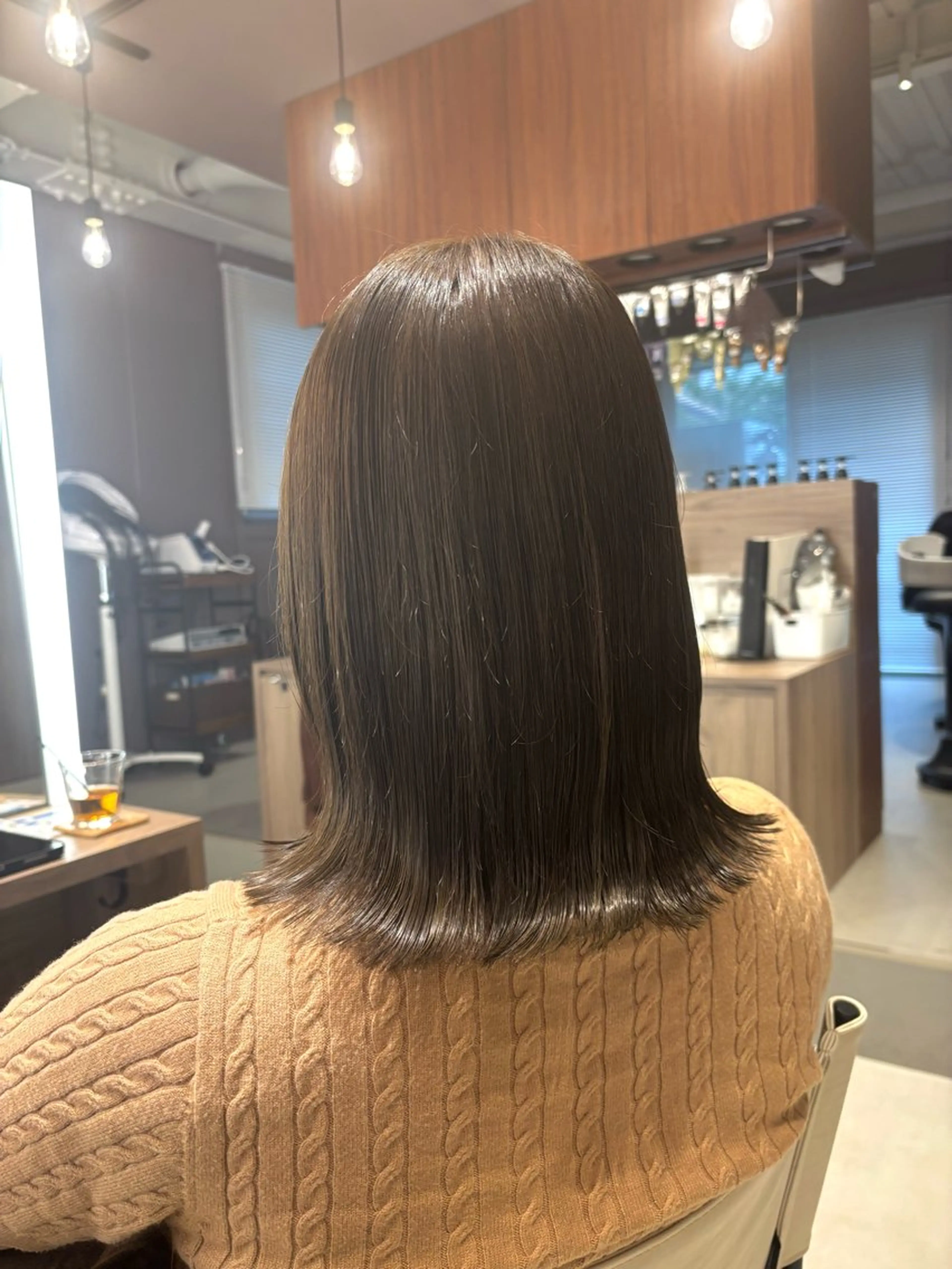 ミディアム Iris by artina 武蔵小杉店【イリス バイ アルティナ】所属・レイヤーカット/ボブ /nene🍥⋆*のヘアスタイル