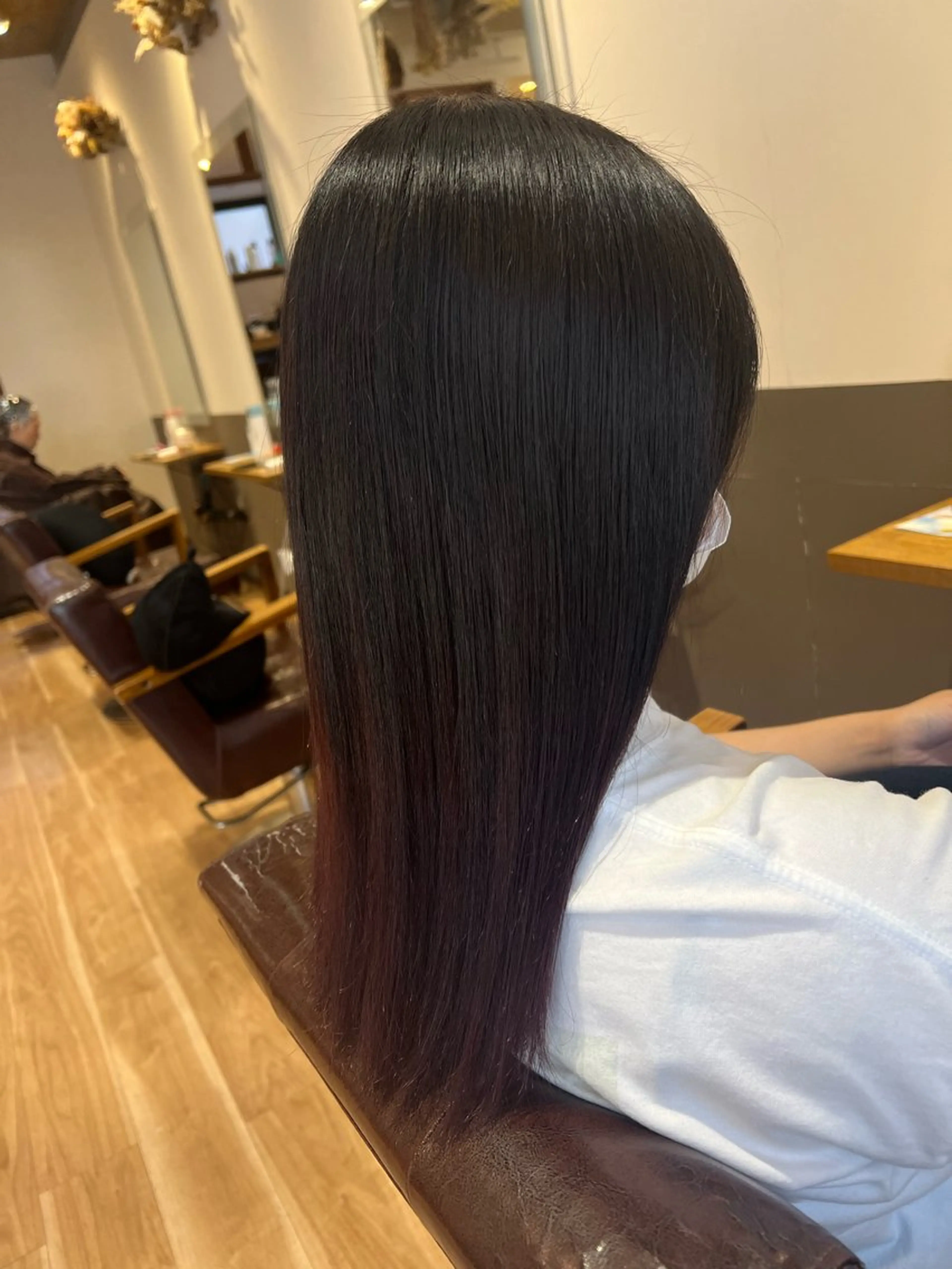 セミロング カラー たけだ れなのヘアスタイル