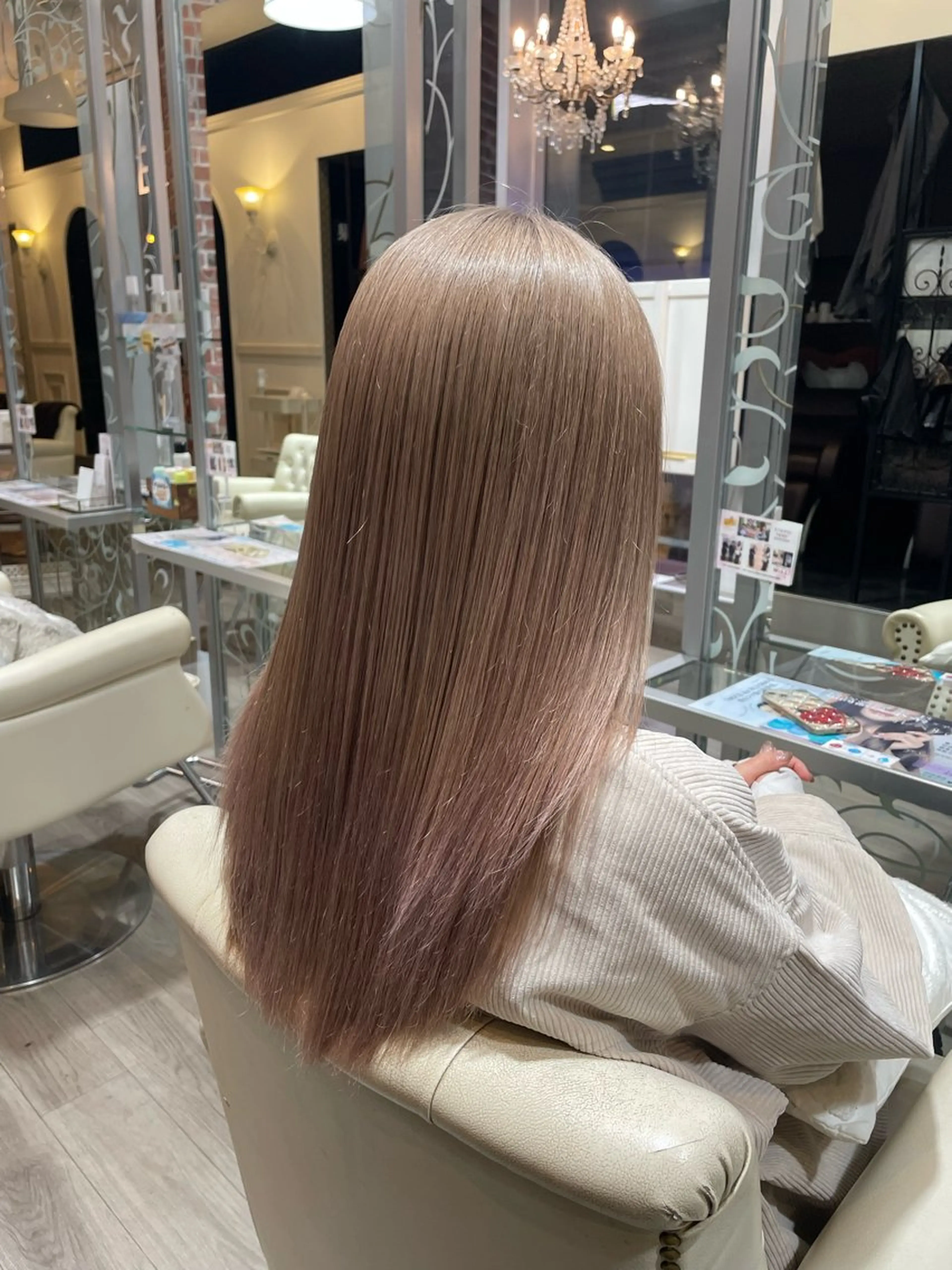 ロング カラー 西村 駿希のヘアスタイル
