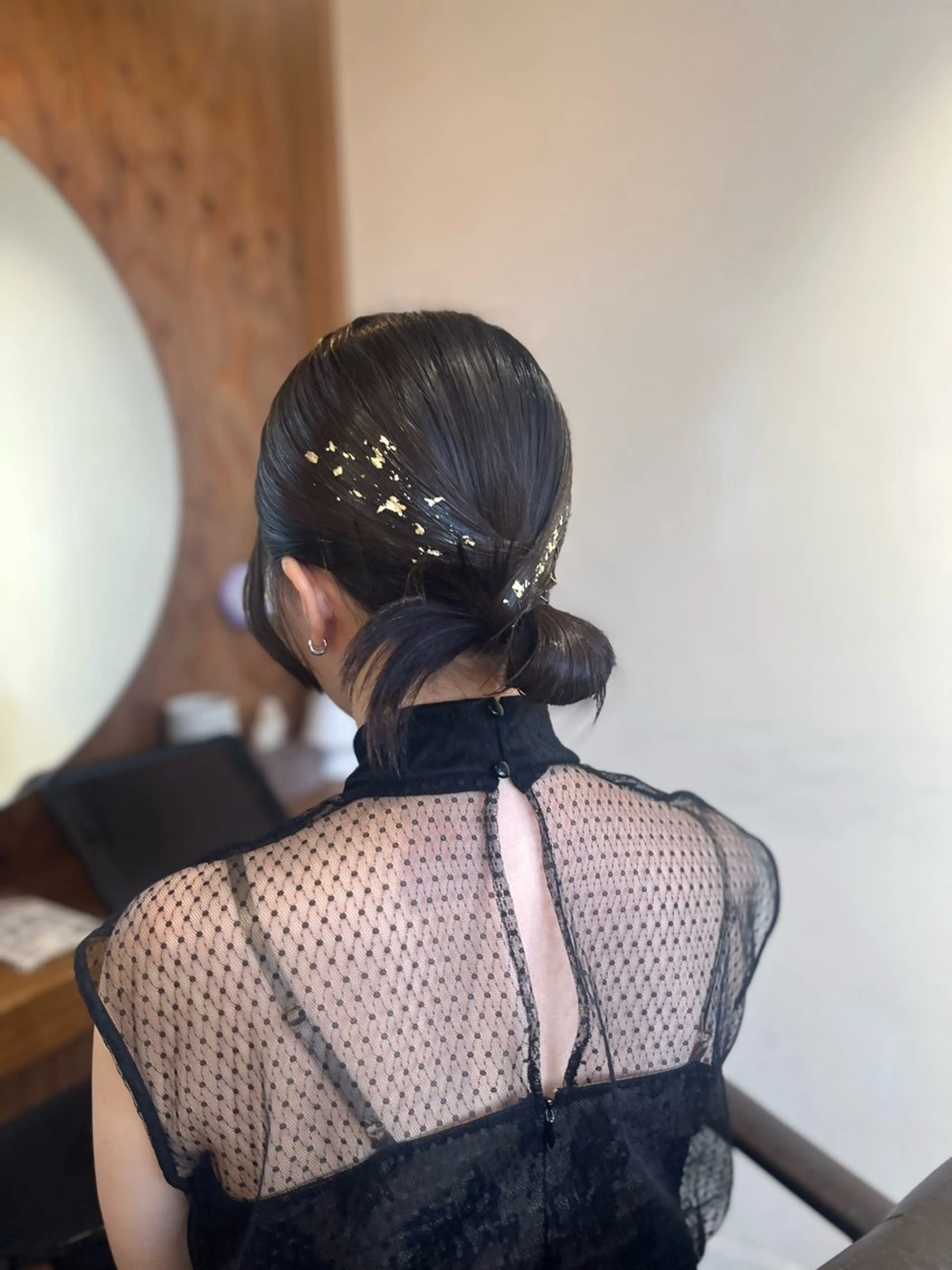 セミロング 塩川ももこ/ 縮毛矯正/ヘアセットのヘアスタイル