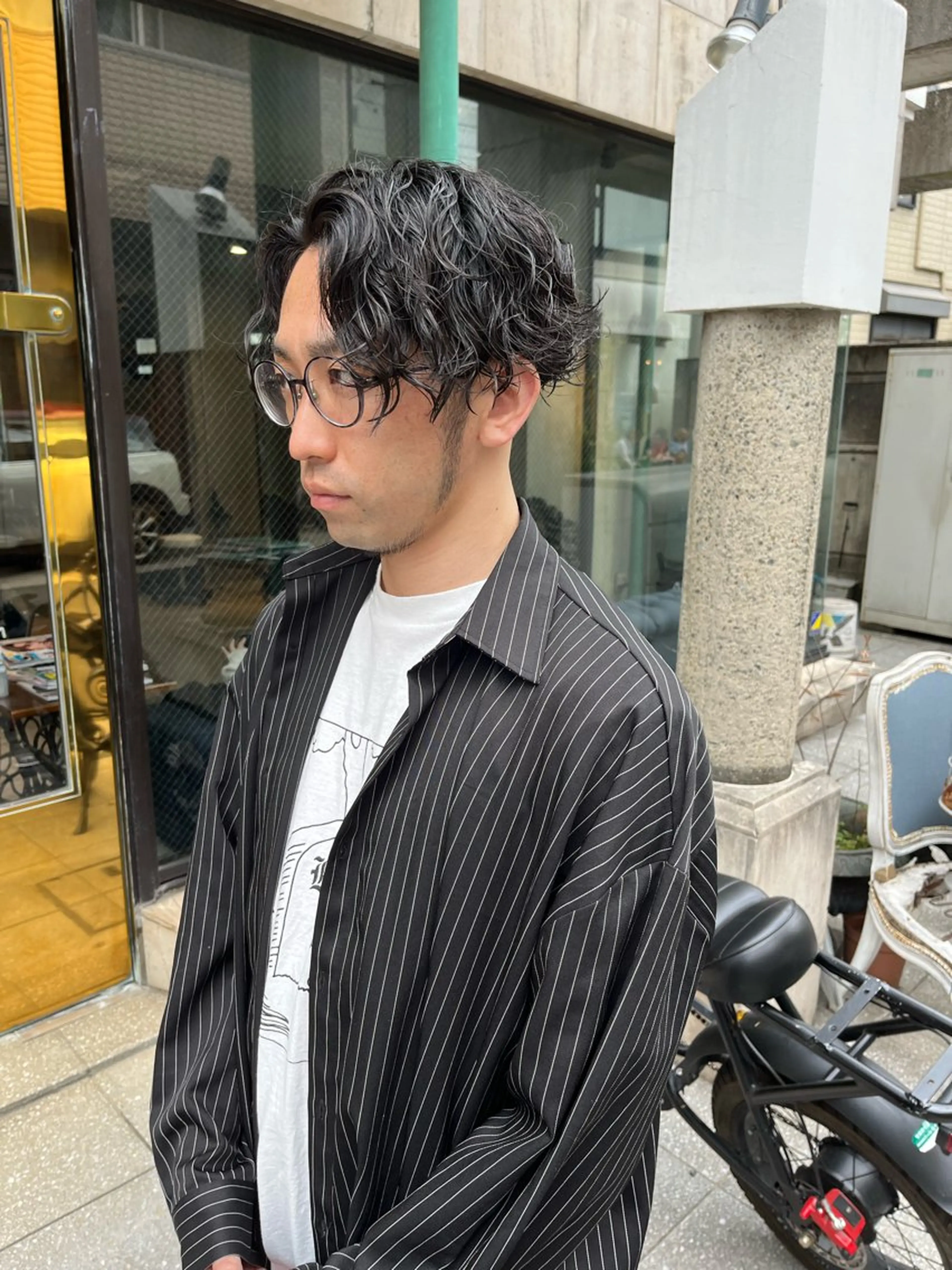 パーマ メンズ カット ヘアカラー パーマ トリートメント ヘッドスパ ヘアセット ハイトーン/美髪矯正 🍃大江拓実のヘアスタイル