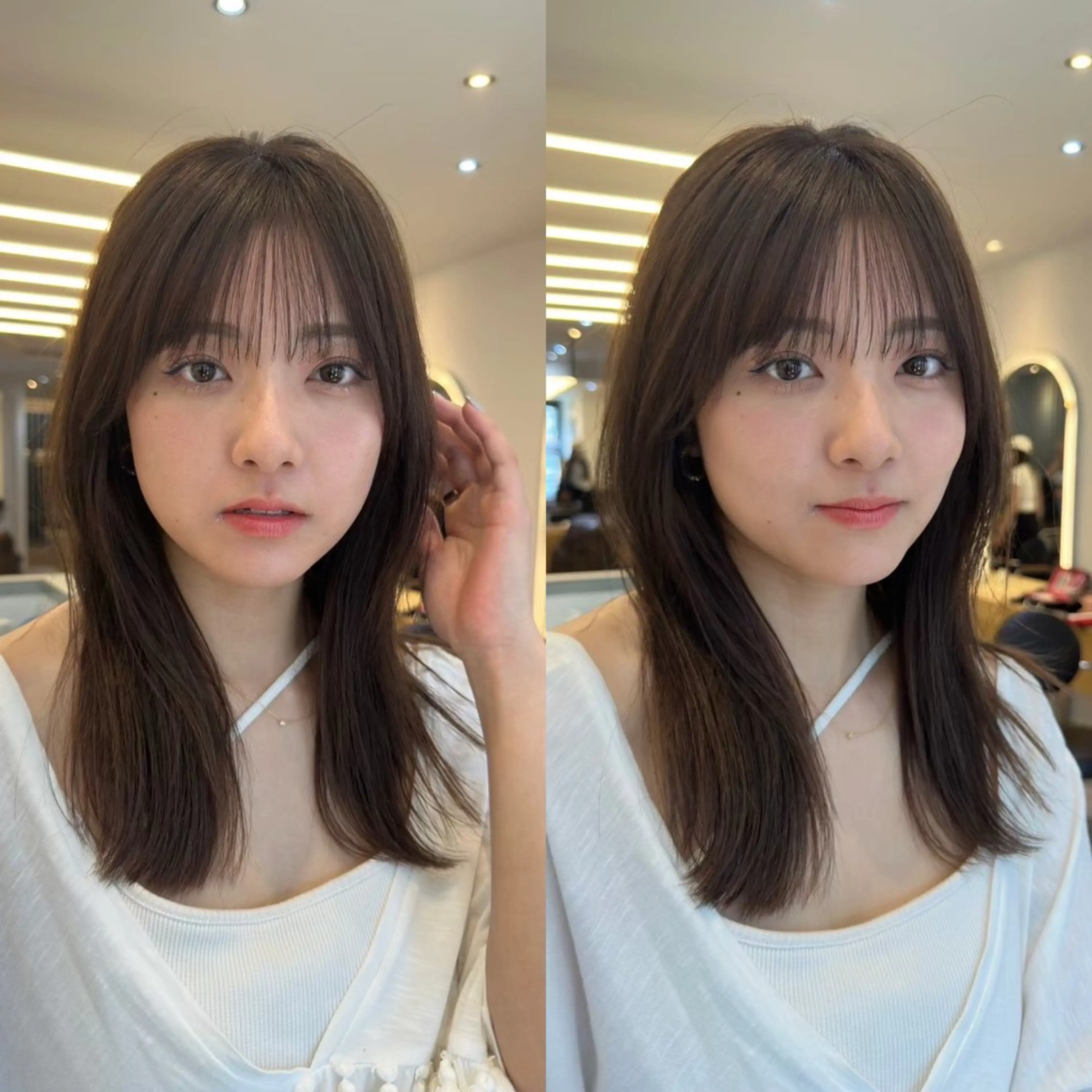 セミロング カラー 🪞個室サロン/韓国 艶髪/keito🪞のヘアスタイル