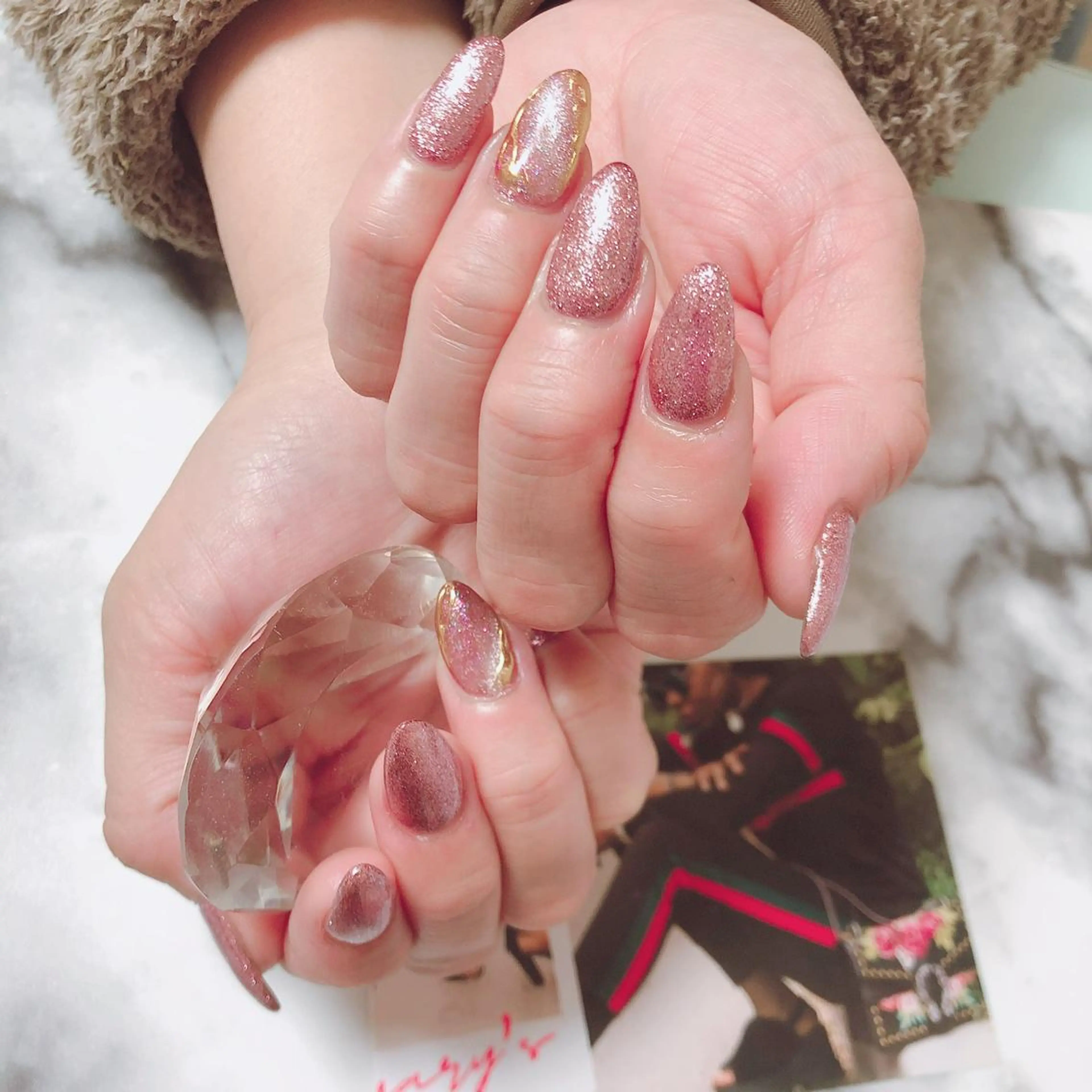 セミロング ネイル ハンドネイル ハンドケア 💎ビューティサロン 湘南　RIRAN💎のネイルデザイン