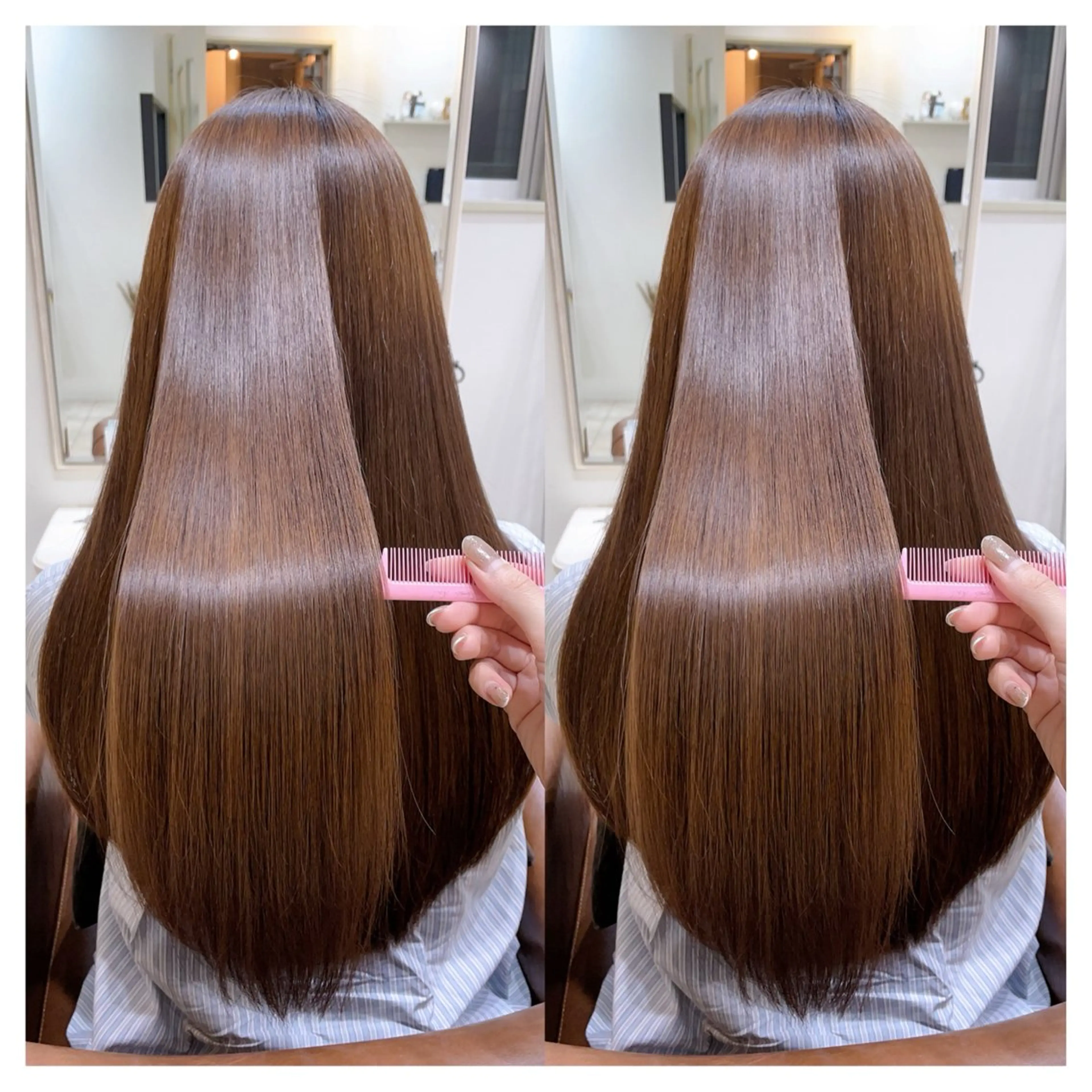 ロング カラー カット ヘアカラー 縮毛矯正 トリートメント 村山 茉衣のヘアスタイル