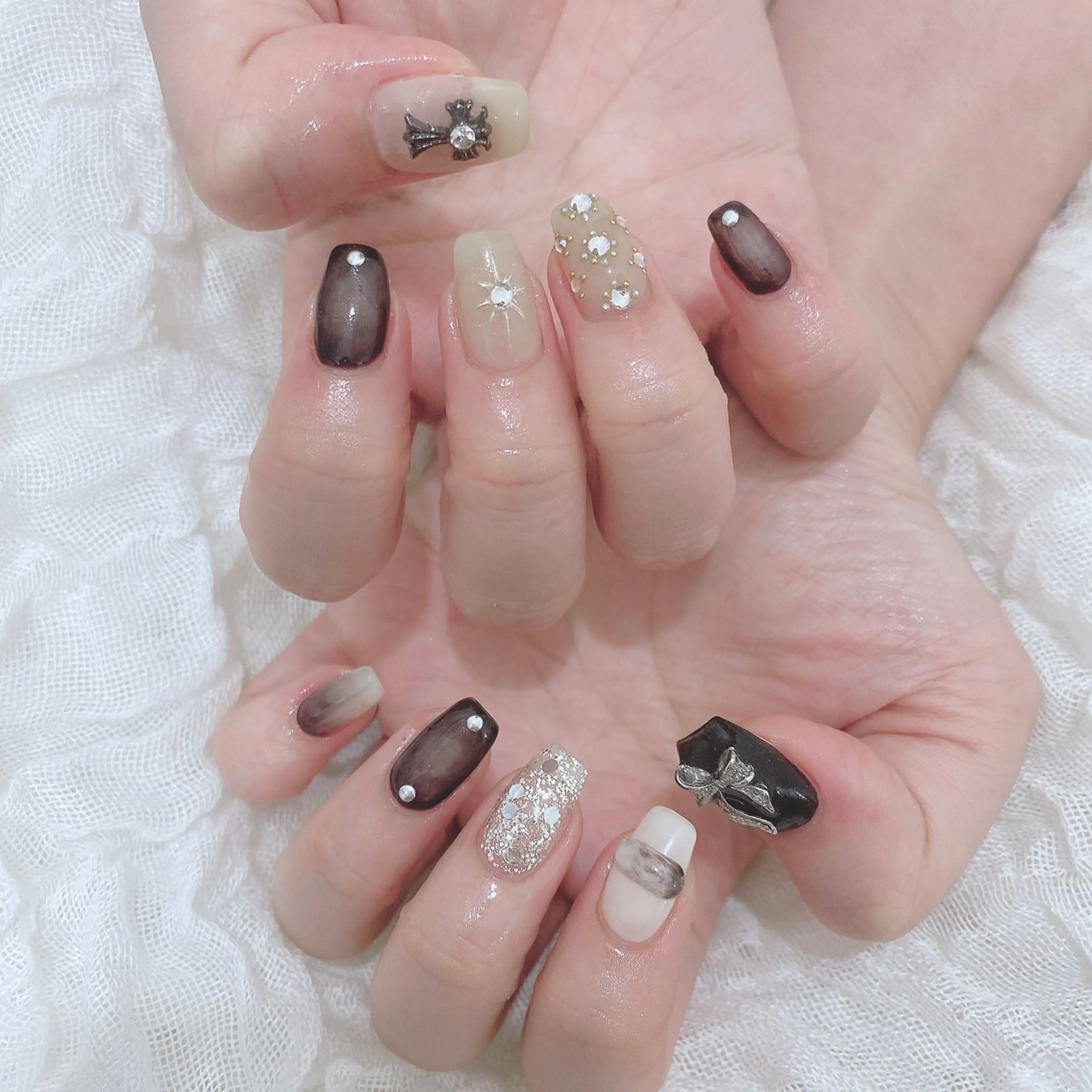 ネイル ミラーネイル ハンドネイル SOL NAILのネイルデザイン