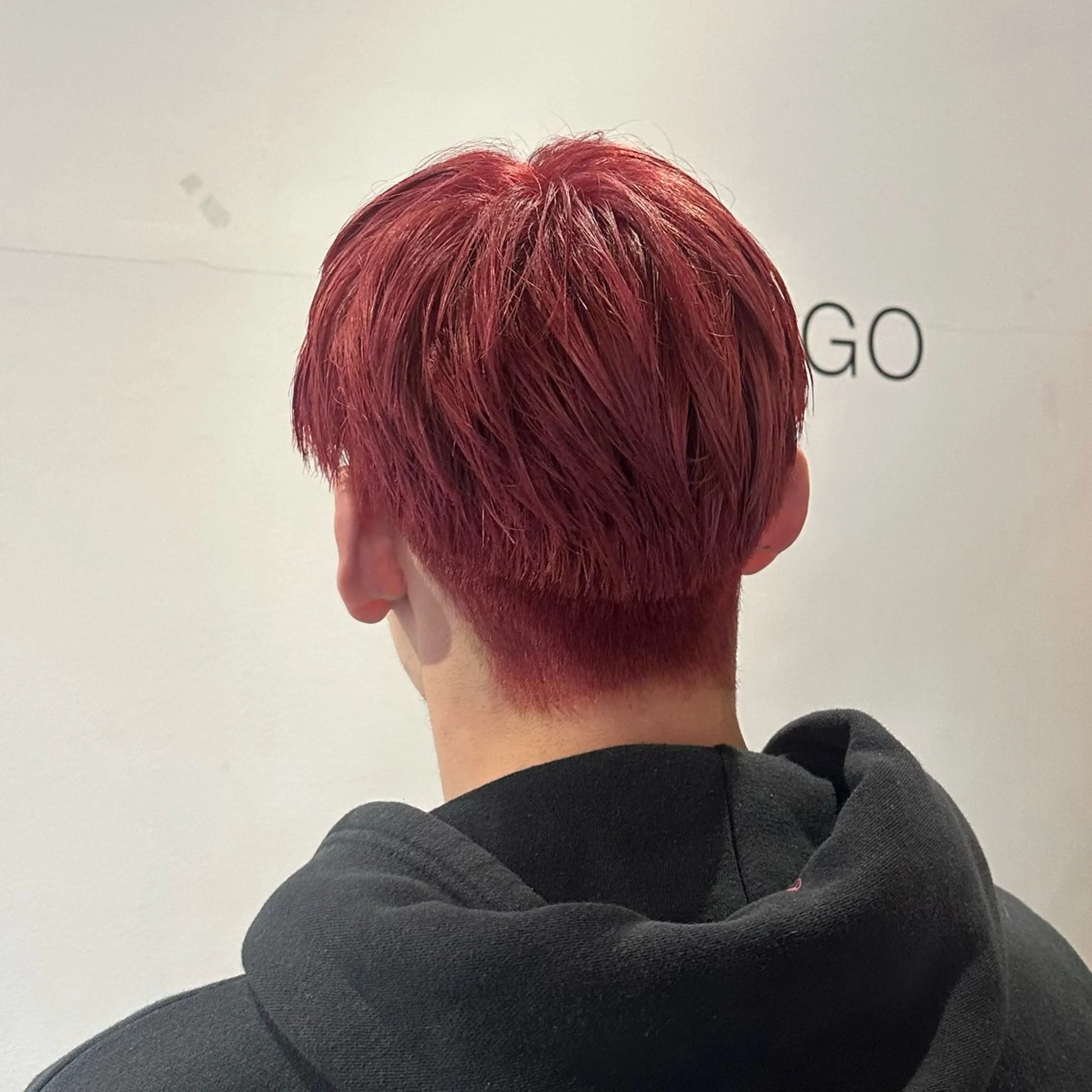 ショート カラー メンズ ヘアカラー いまじゅく あおいのヘアスタイル