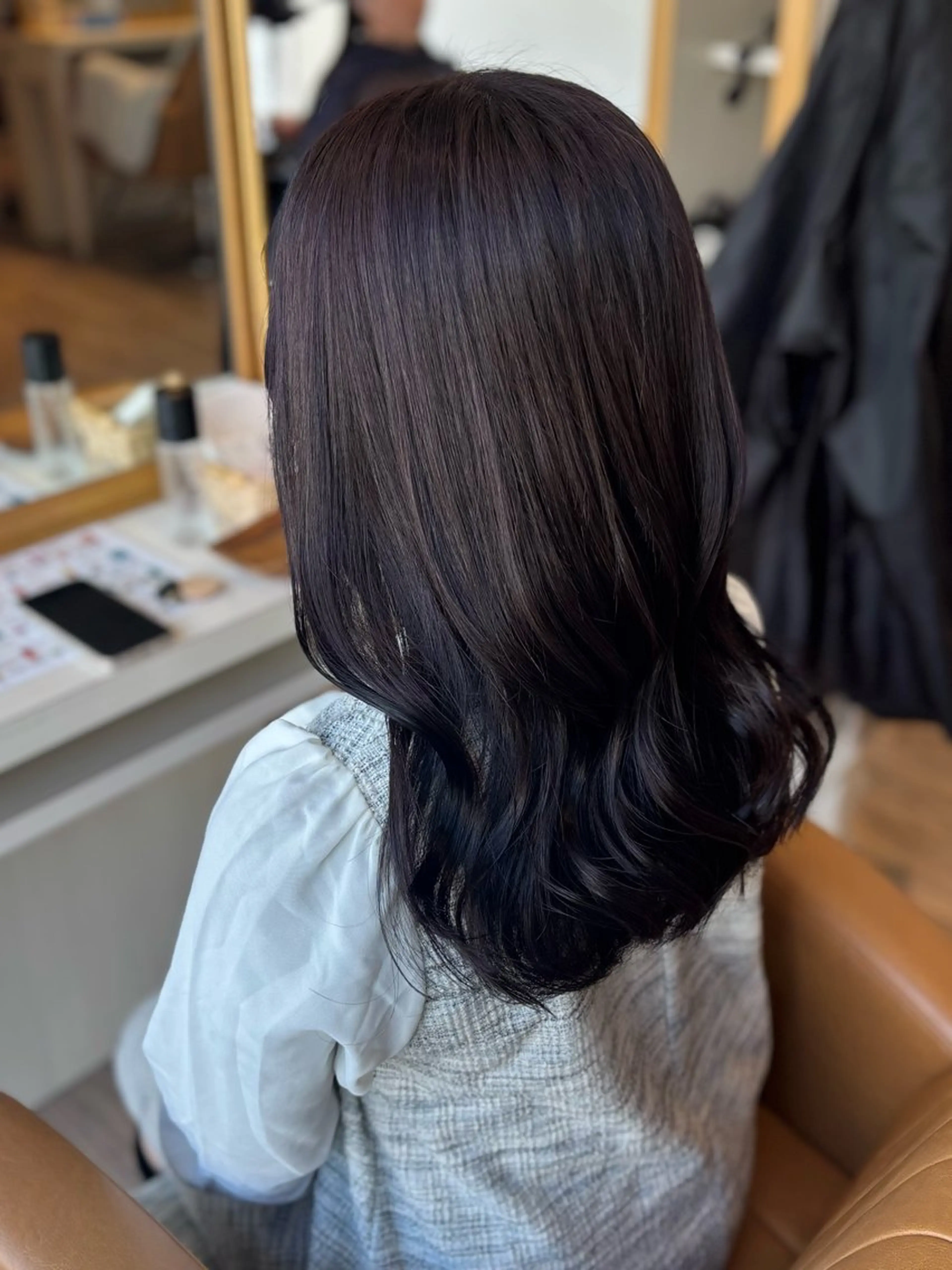 セミロング カラー カット ヘアカラー トリートメント yui🥀/ボブ /ブリーチなしカラーのヘアスタイル