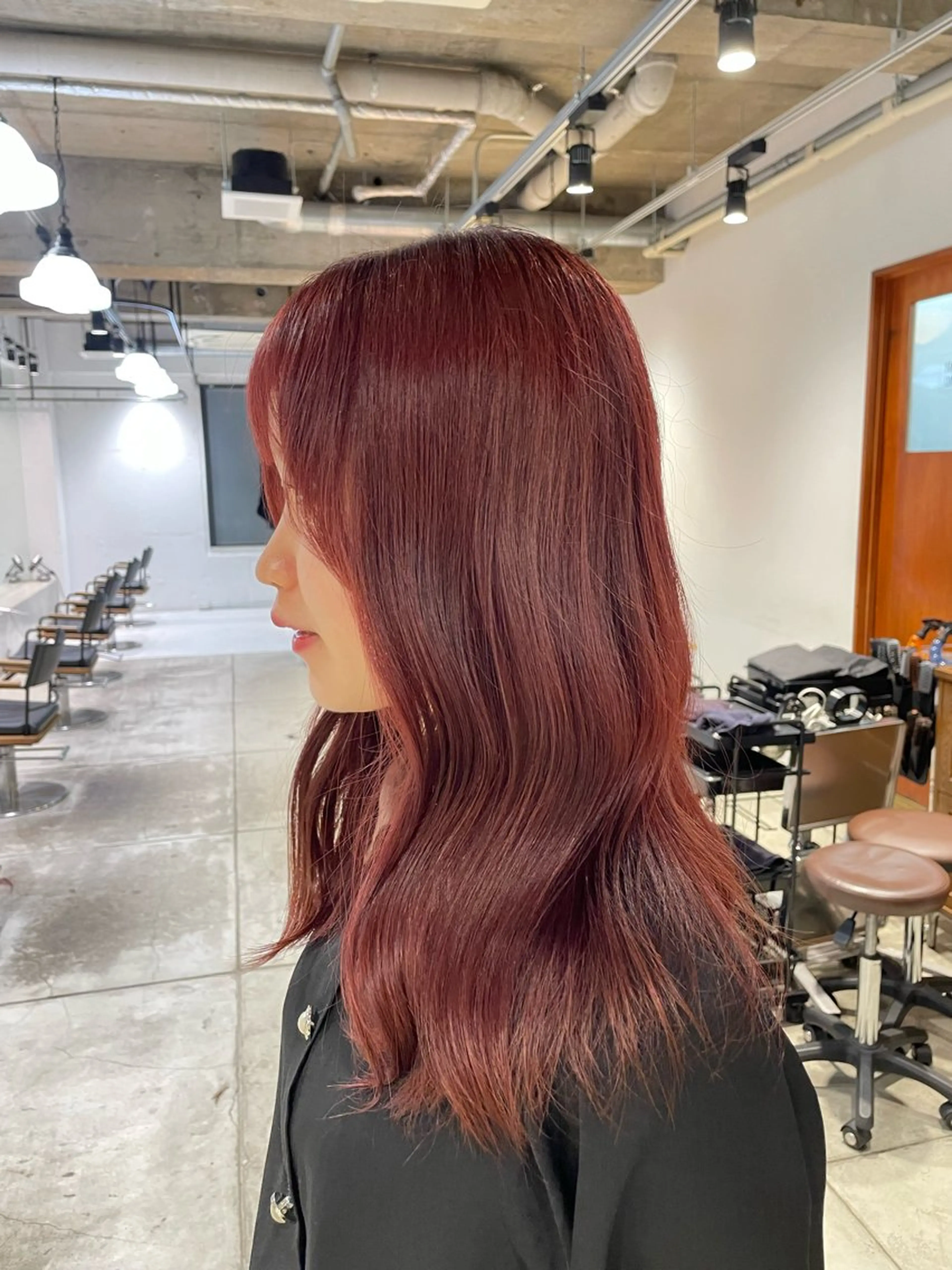 ロング カラー ブリーチ ブリーチなしカラー ユウナ🎀レイヤー/ 暖色カラーのヘアスタイル