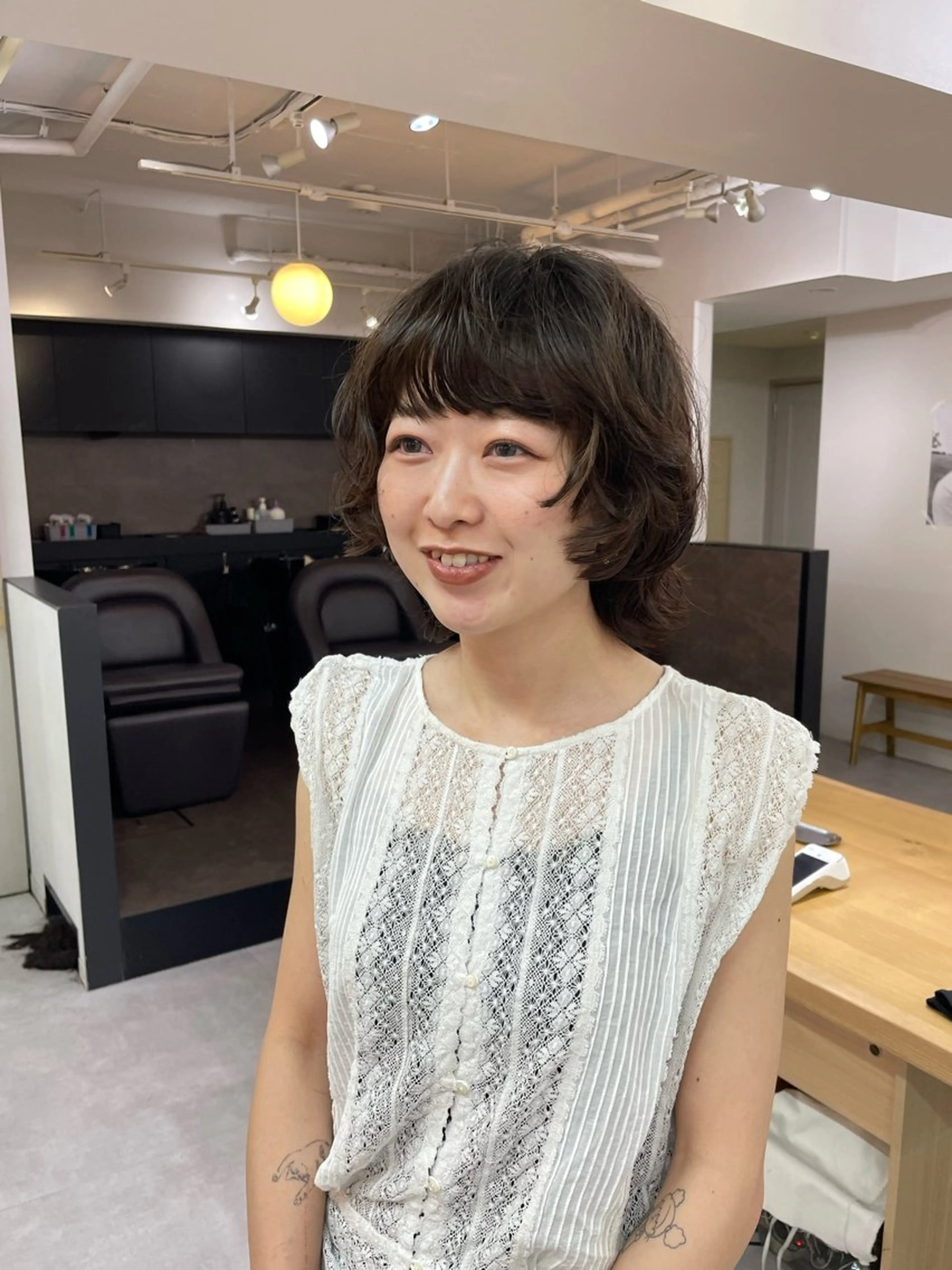 ショート パーマ ウルフカット カット パーマ パーマ＊ 顔まわり似合わせのヘアスタイル