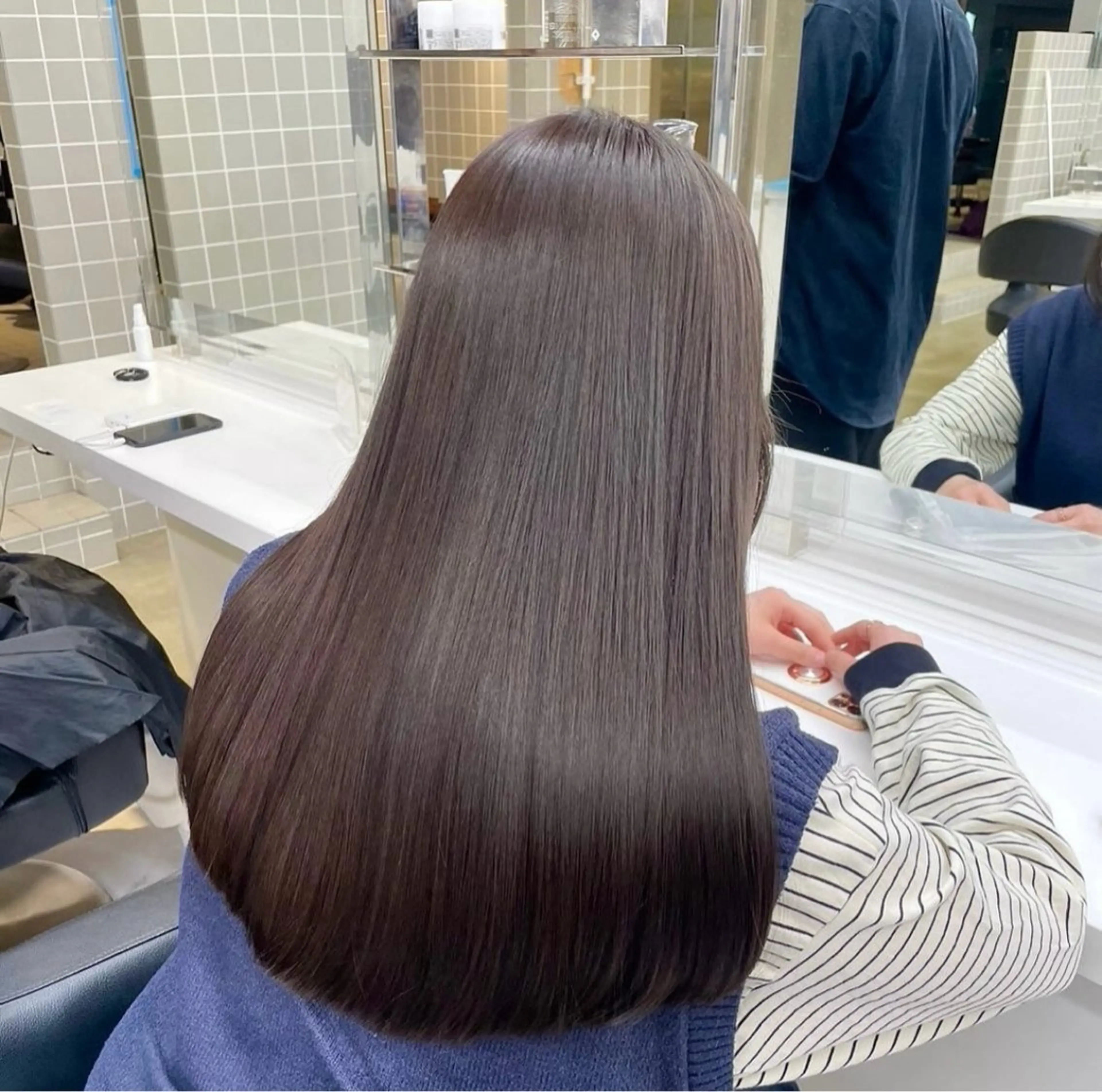 カラー カット 縮毛矯正 🤍レイヤーカット/ ベージュヘア🤍のヘアスタイル