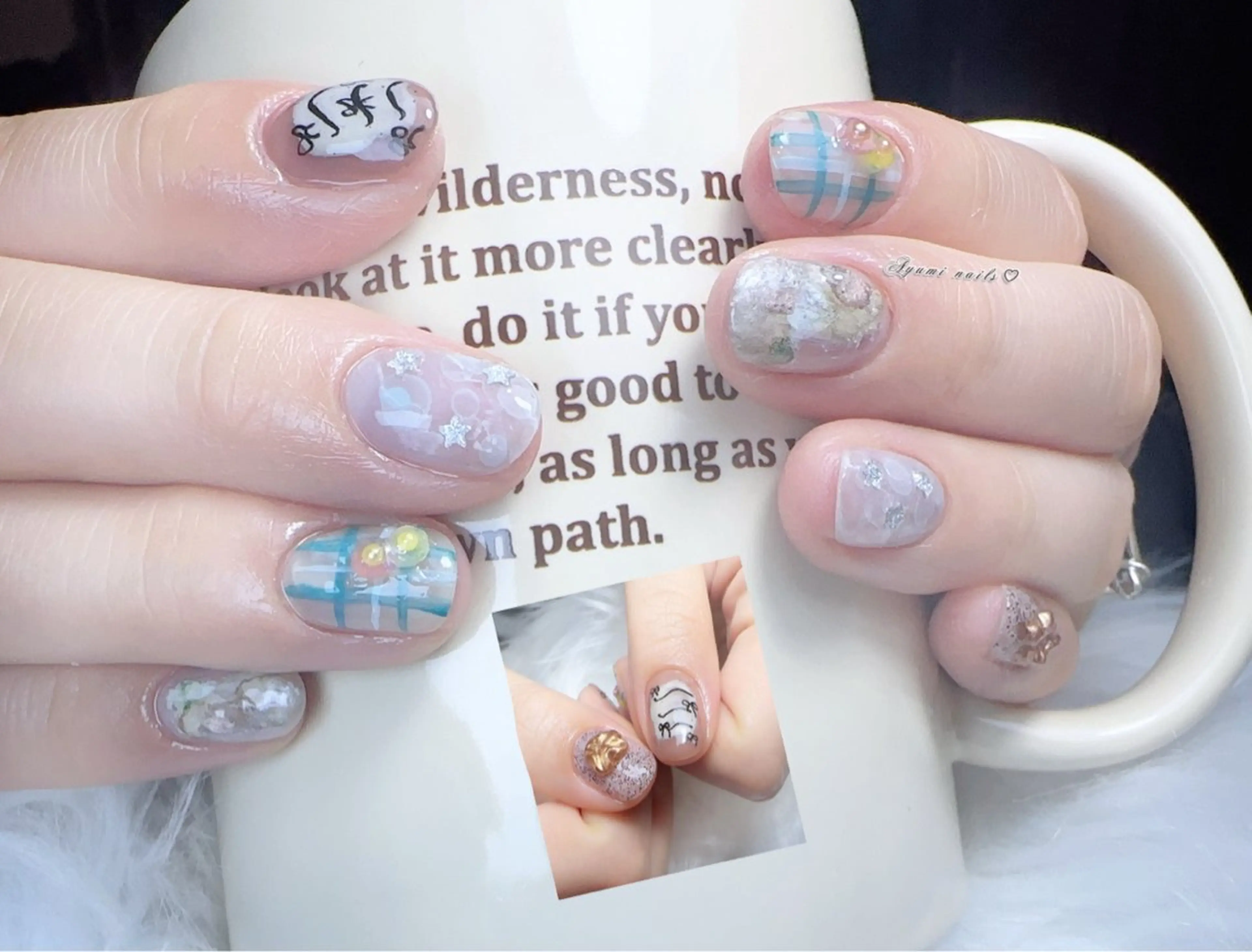 ネイル ハンドネイル YUMI ニュアンスnailsのネイルデザイン