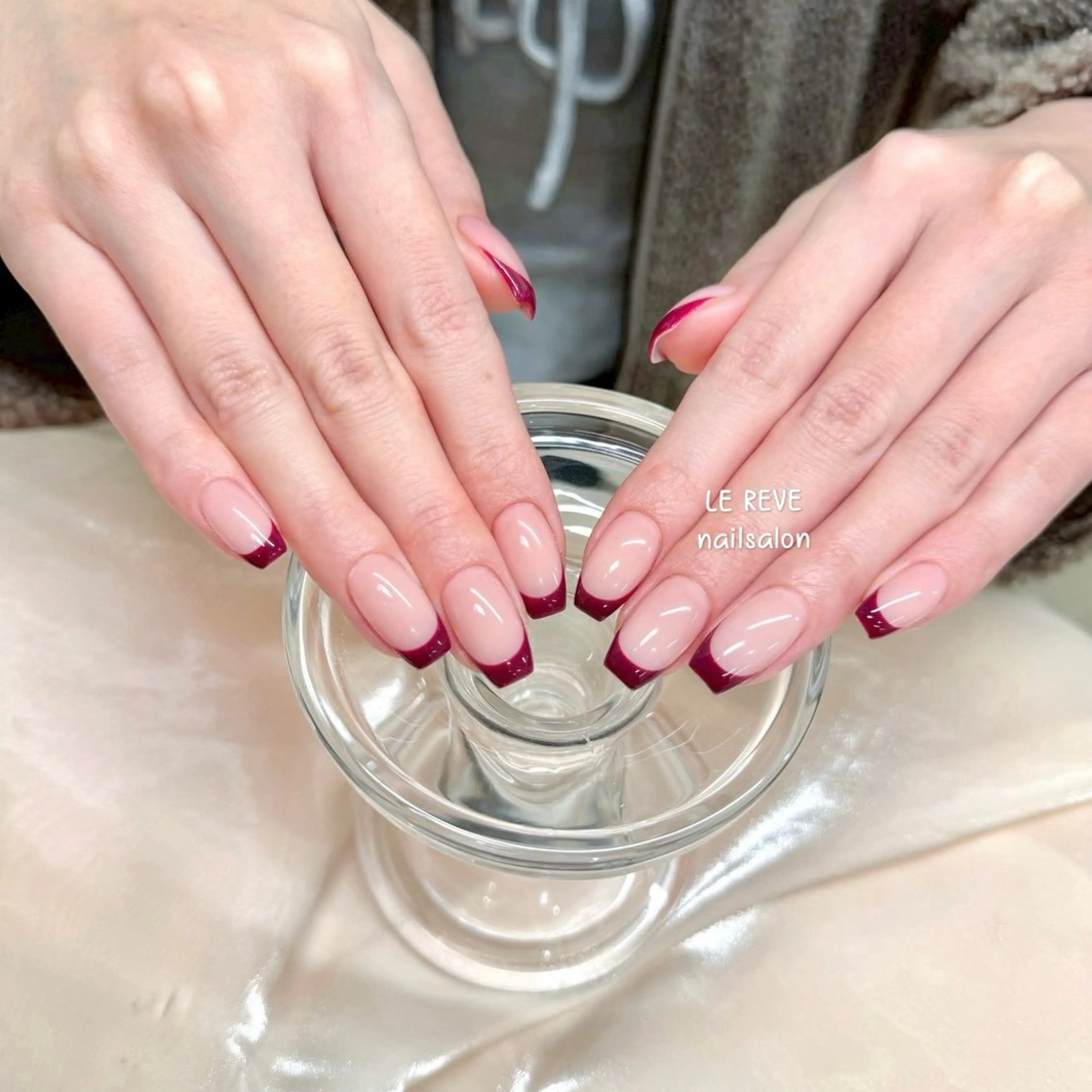 ネイル 韓国ネイル ニュアンスネイル シンプルネイル 春ネイル ワンホンネイル ハンドネイル LE REVE nailsalonのネイルデザイン