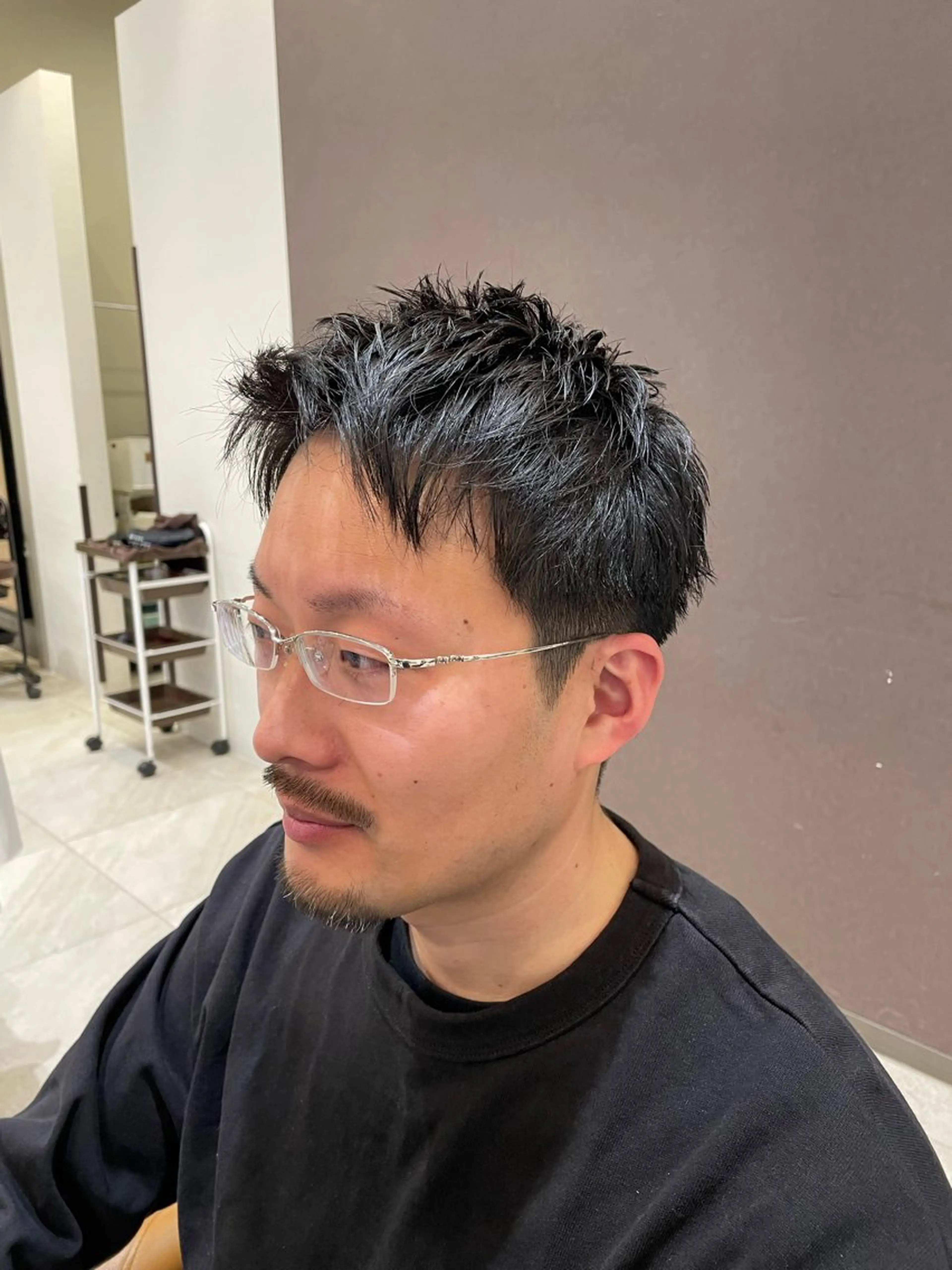 ショート メンズ 刈り上げ 野水 隆雅のヘアスタイル