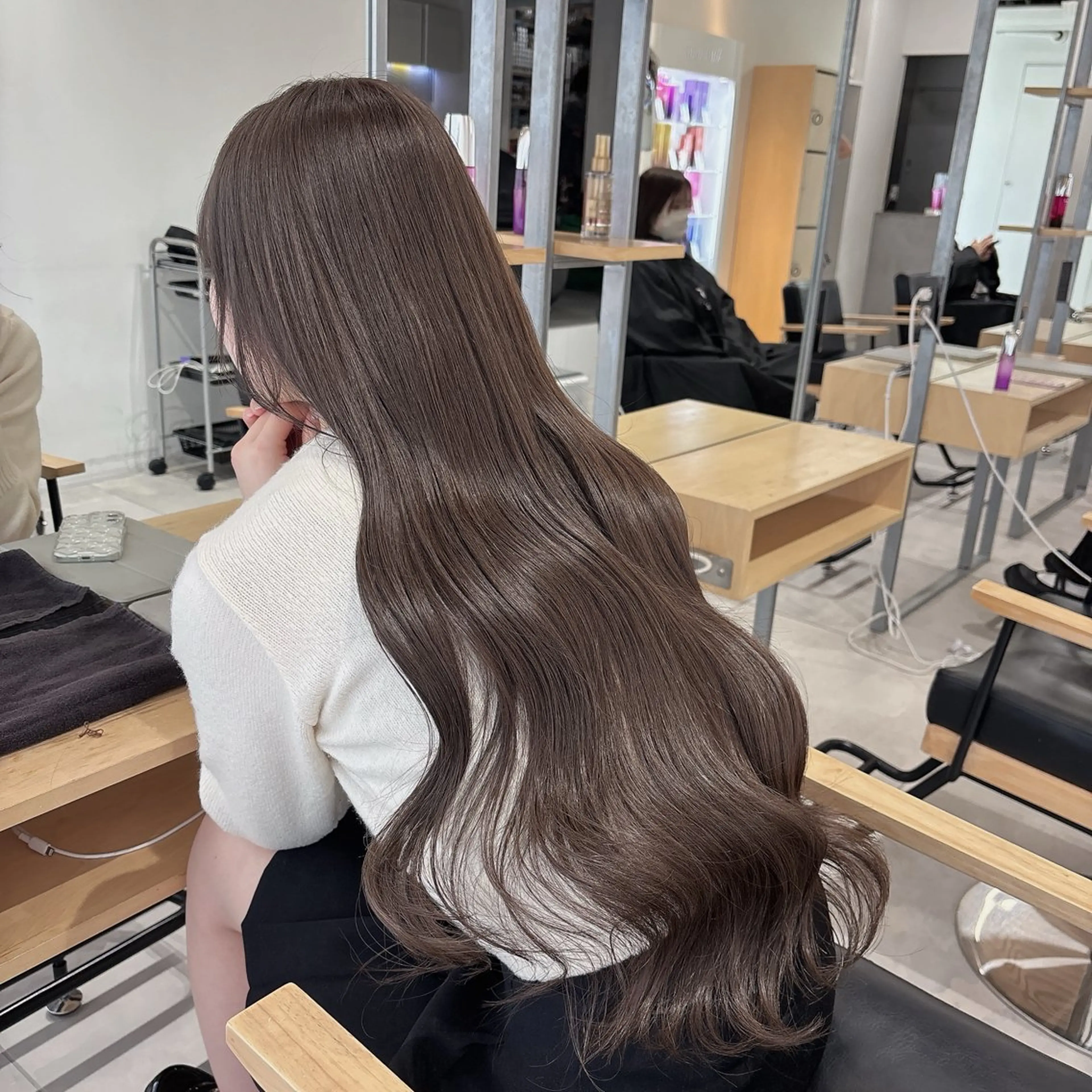 ロング ヘアカラー ゆるふわ透明感カラー 🎀ほの/表参道のヘアスタイル