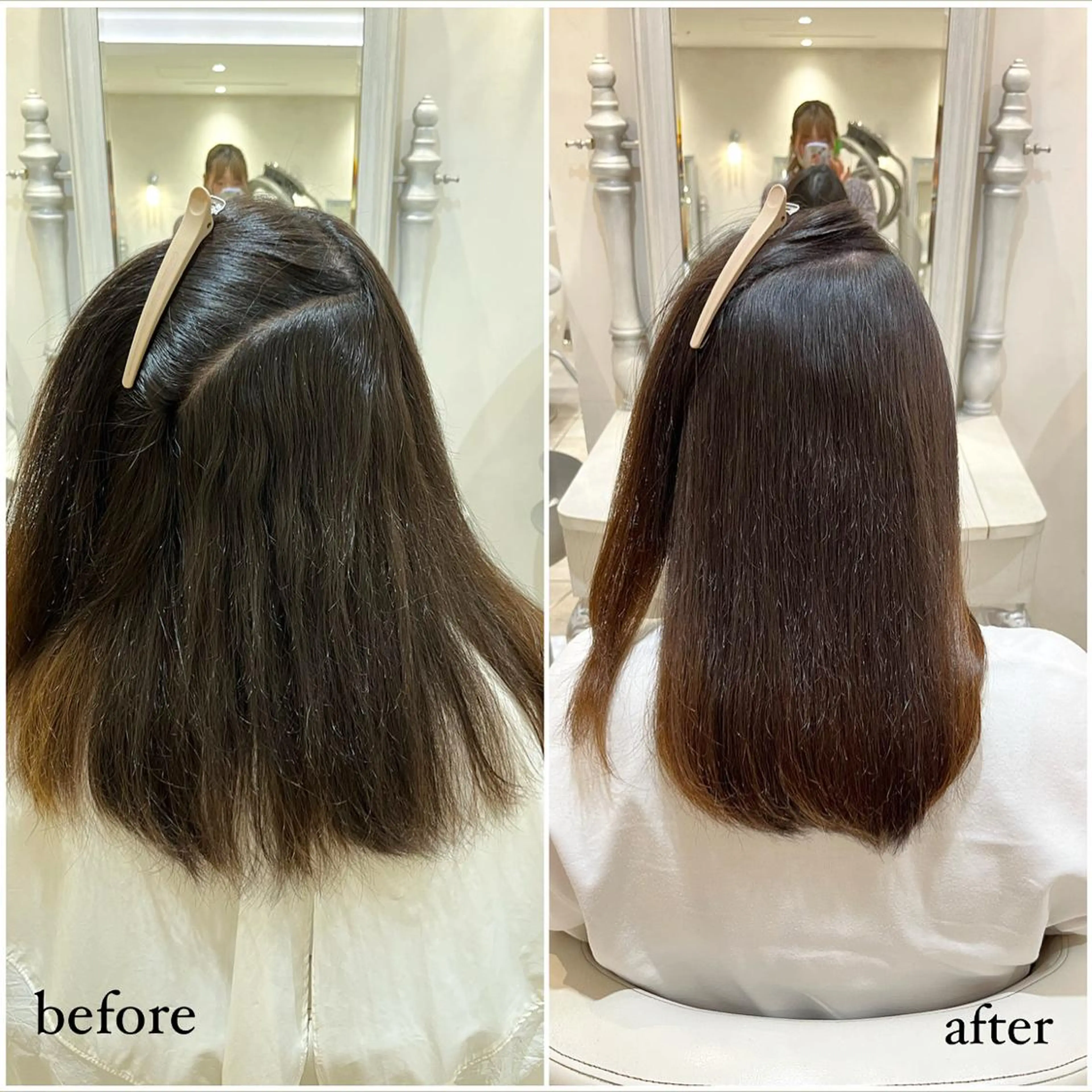 セミロング レイヤーカット/ 透明感カラー/カナのヘアスタイル