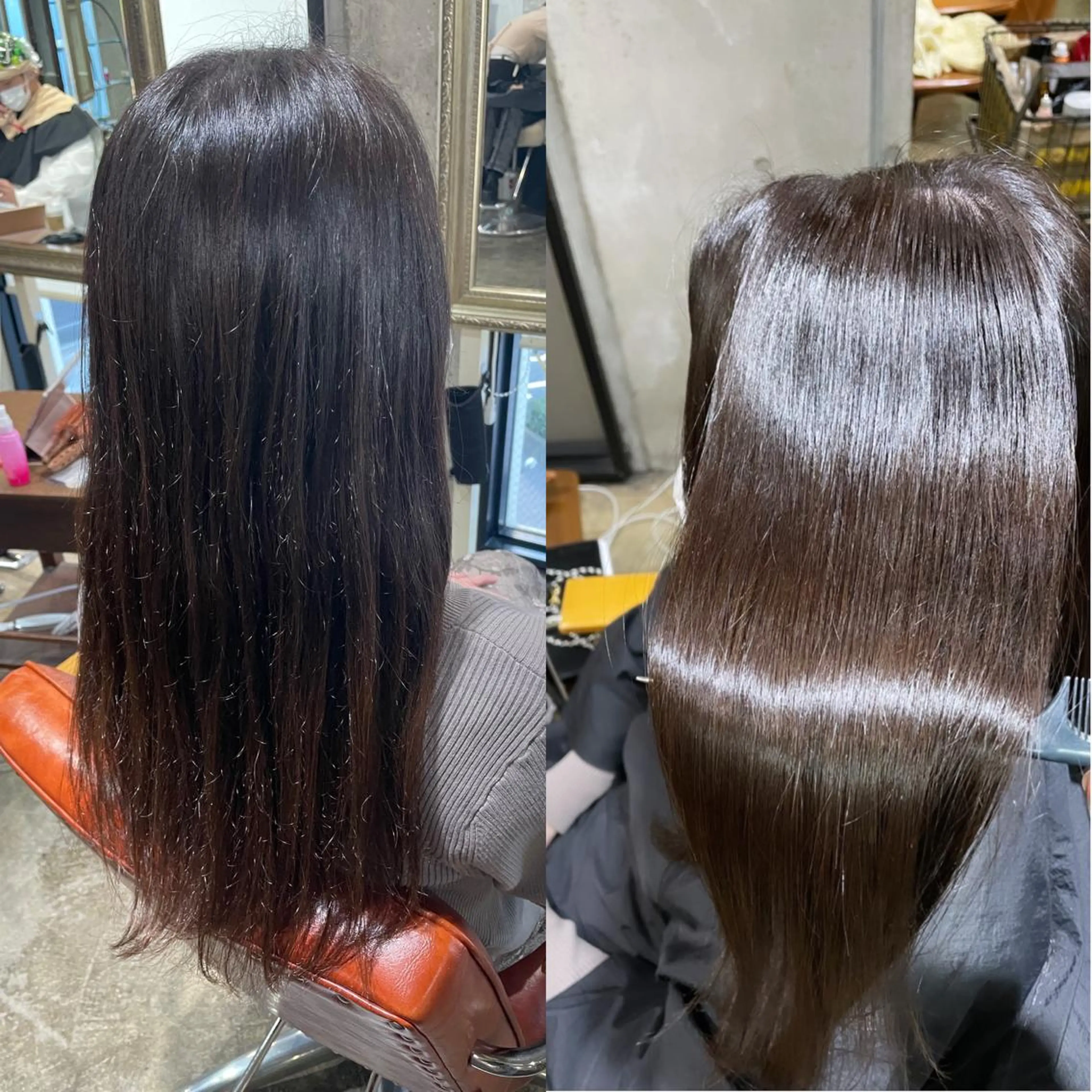 ロング カラー 髪質改善 トリートメント 🌈髪質改善💕 縮毛矯正✨青木まで✨のヘアスタイル