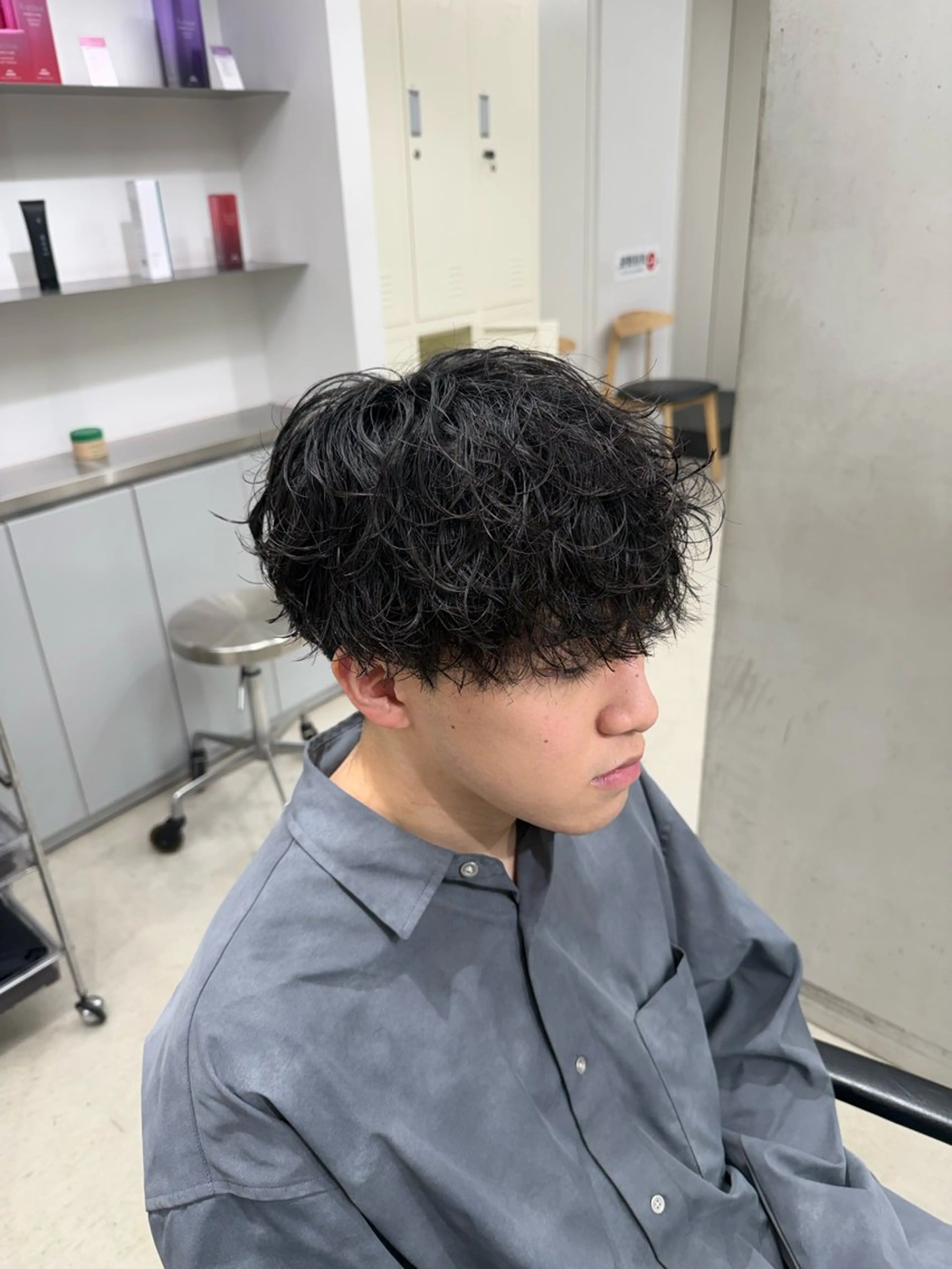 パーマ メンズ 深谷 侑亮のヘアスタイル
