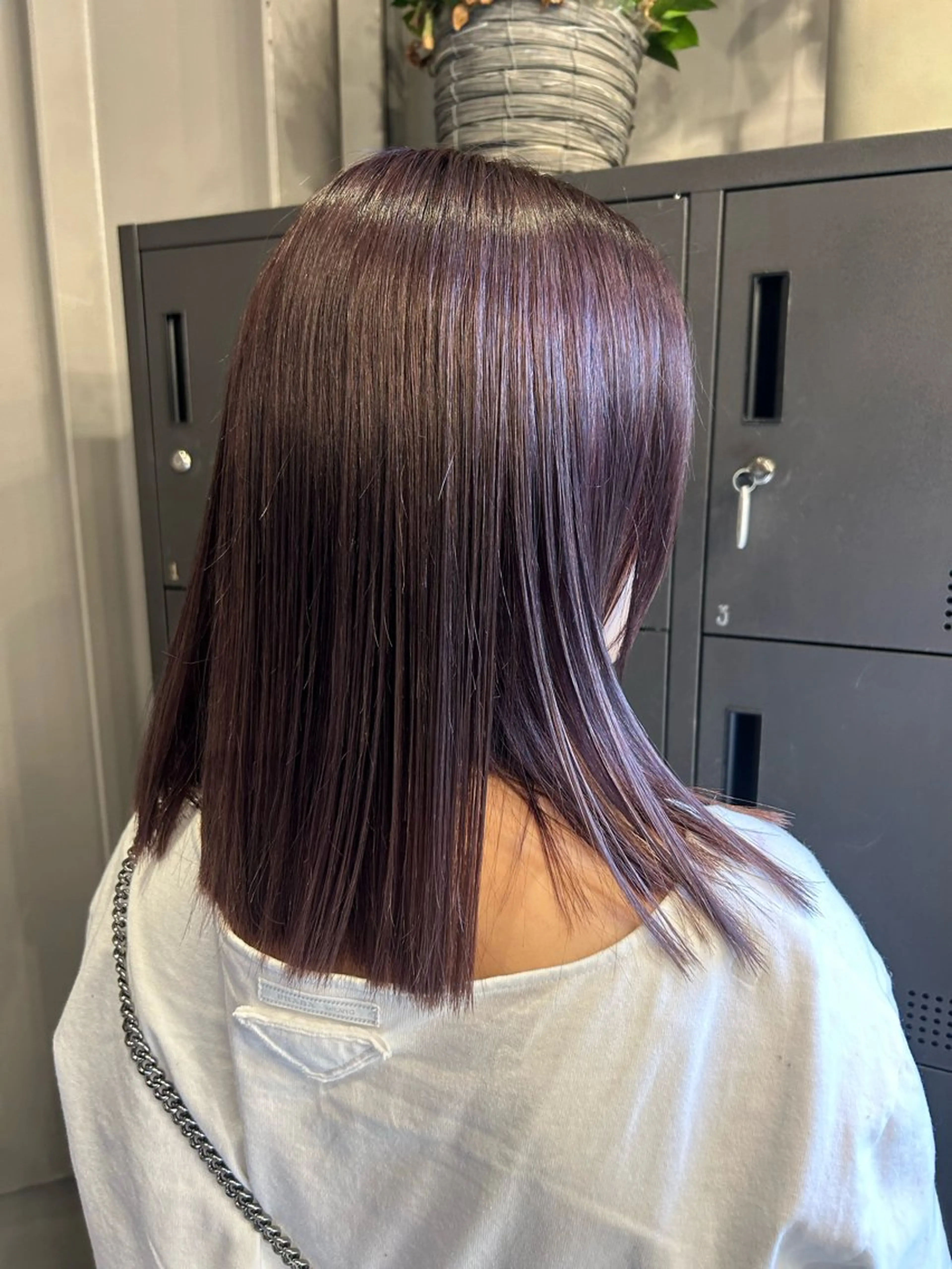 ミディアム ヘアカラー トリートメント 艶髪/髪質改善 yukaのヘアスタイル