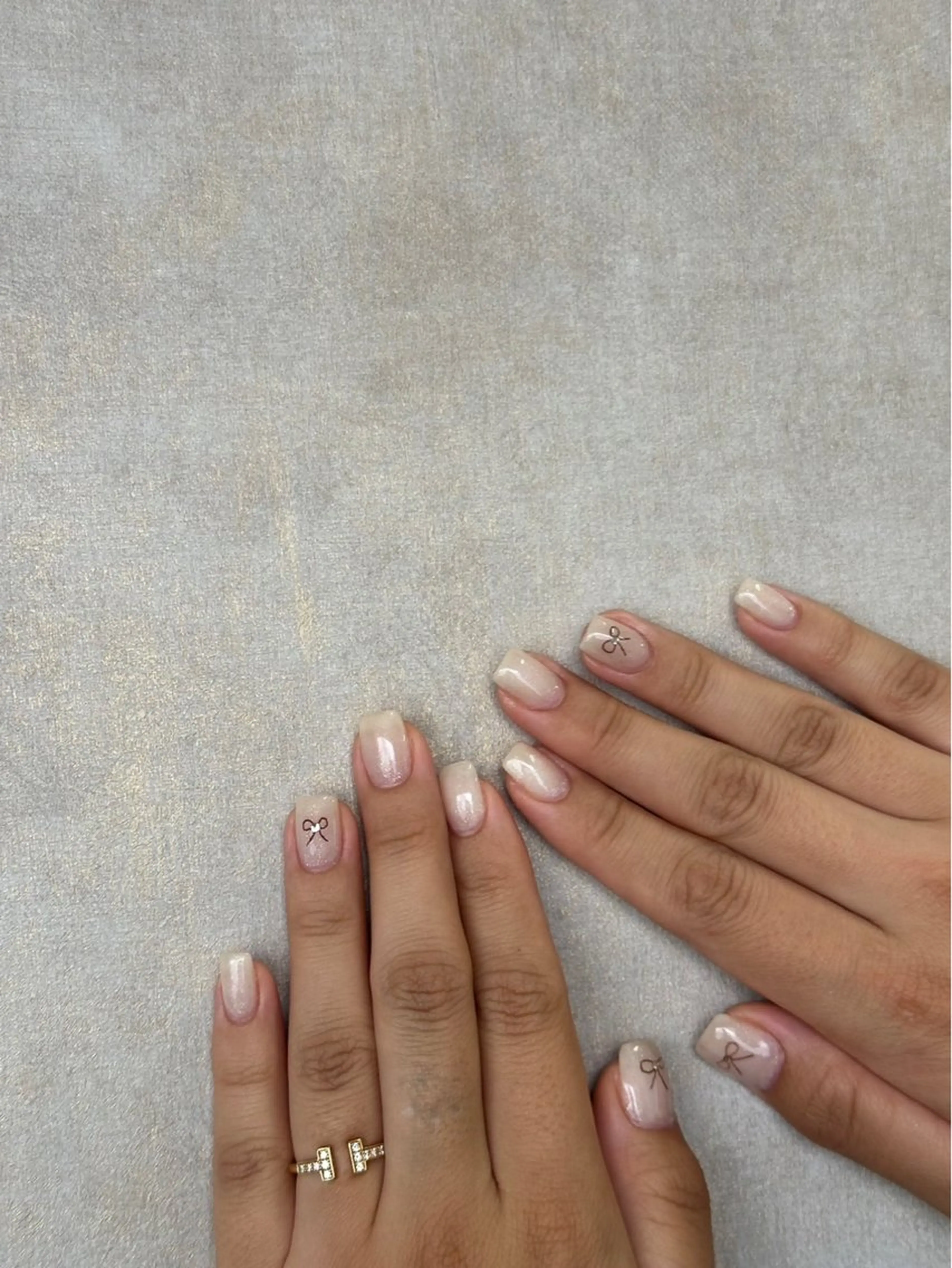 ネイル リボン atelier d Cocoのネイルデザイン