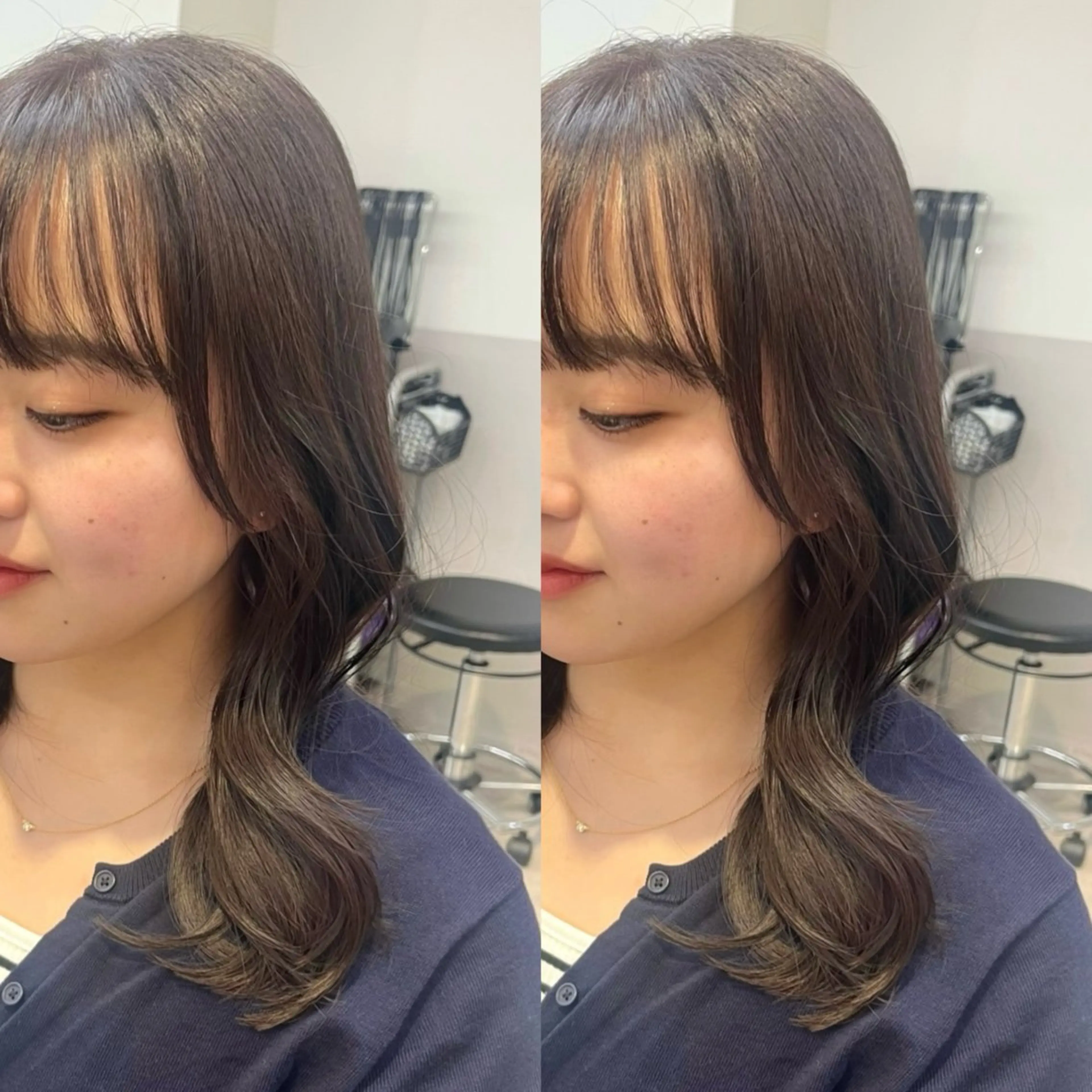 セミロング ヘアアレンジ マミ☁️ヘアセット /お呼ばれヘア/銀座のヘアスタイル