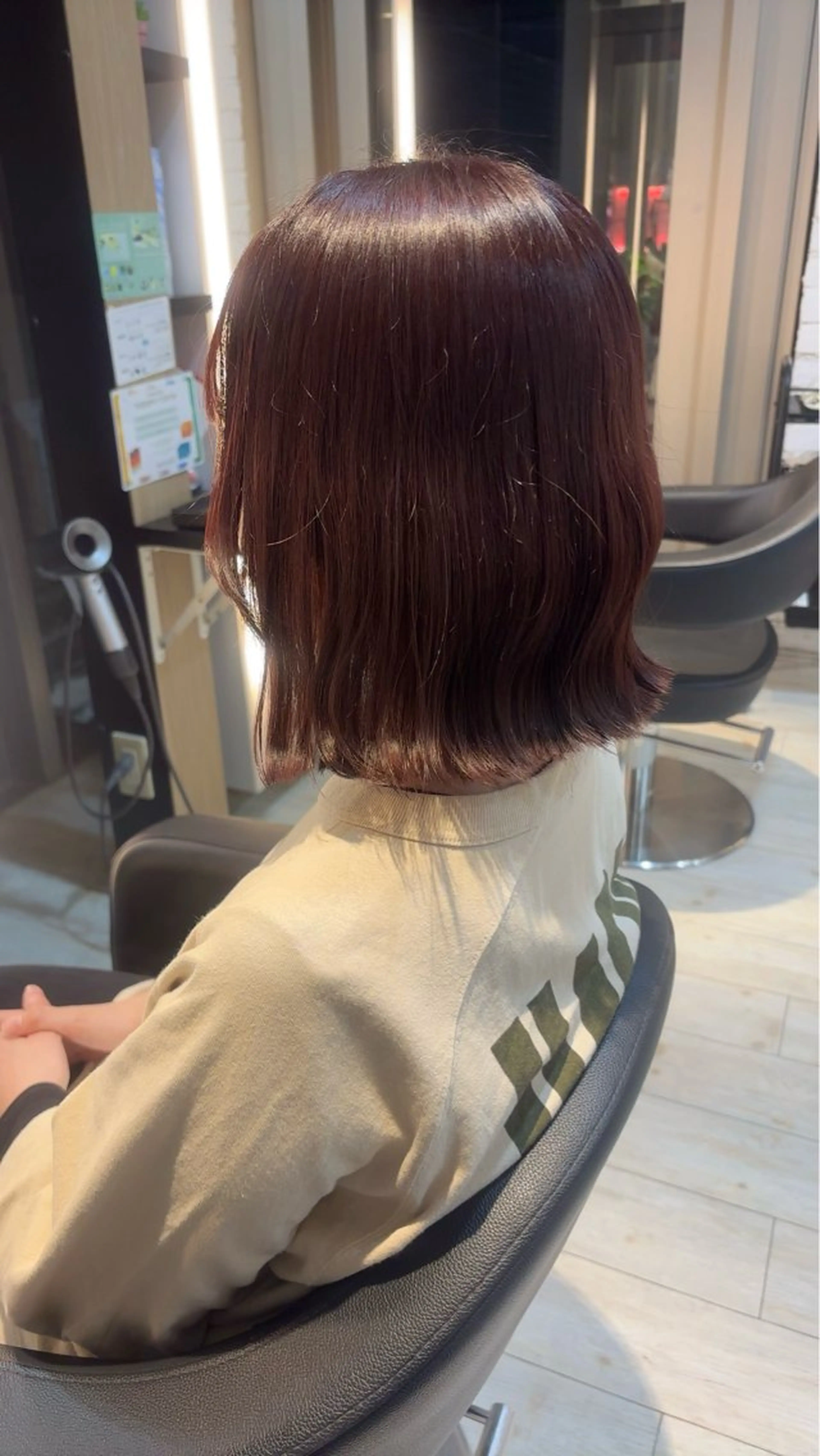 カラー レッドカラー ヘアカラー miyu/ボブ/ 透明感カラー/栄のヘアスタイル