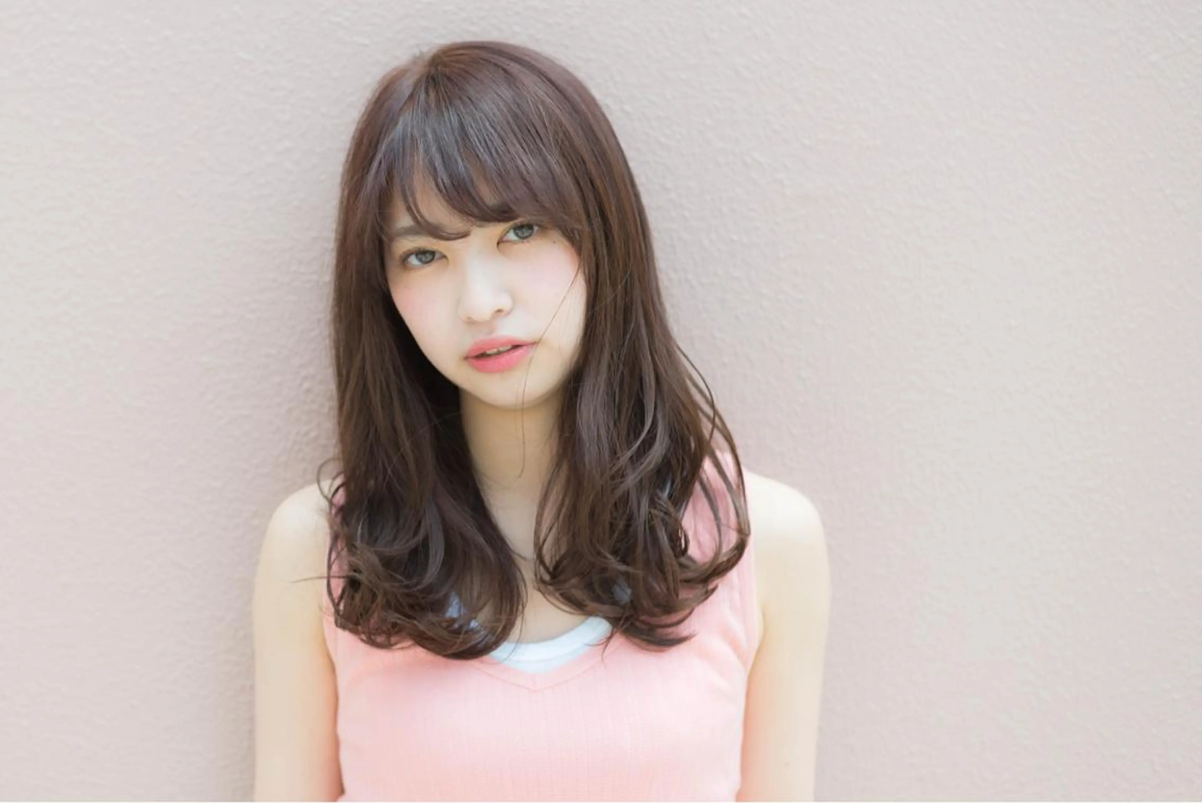 セミロング カラー パーマ セミロングパーマ デジタルパーマ GO TODAY シェアサロン 原宿本店所属・ボブ/レイヤー/ パーマ/淀川 純のヘアスタイル