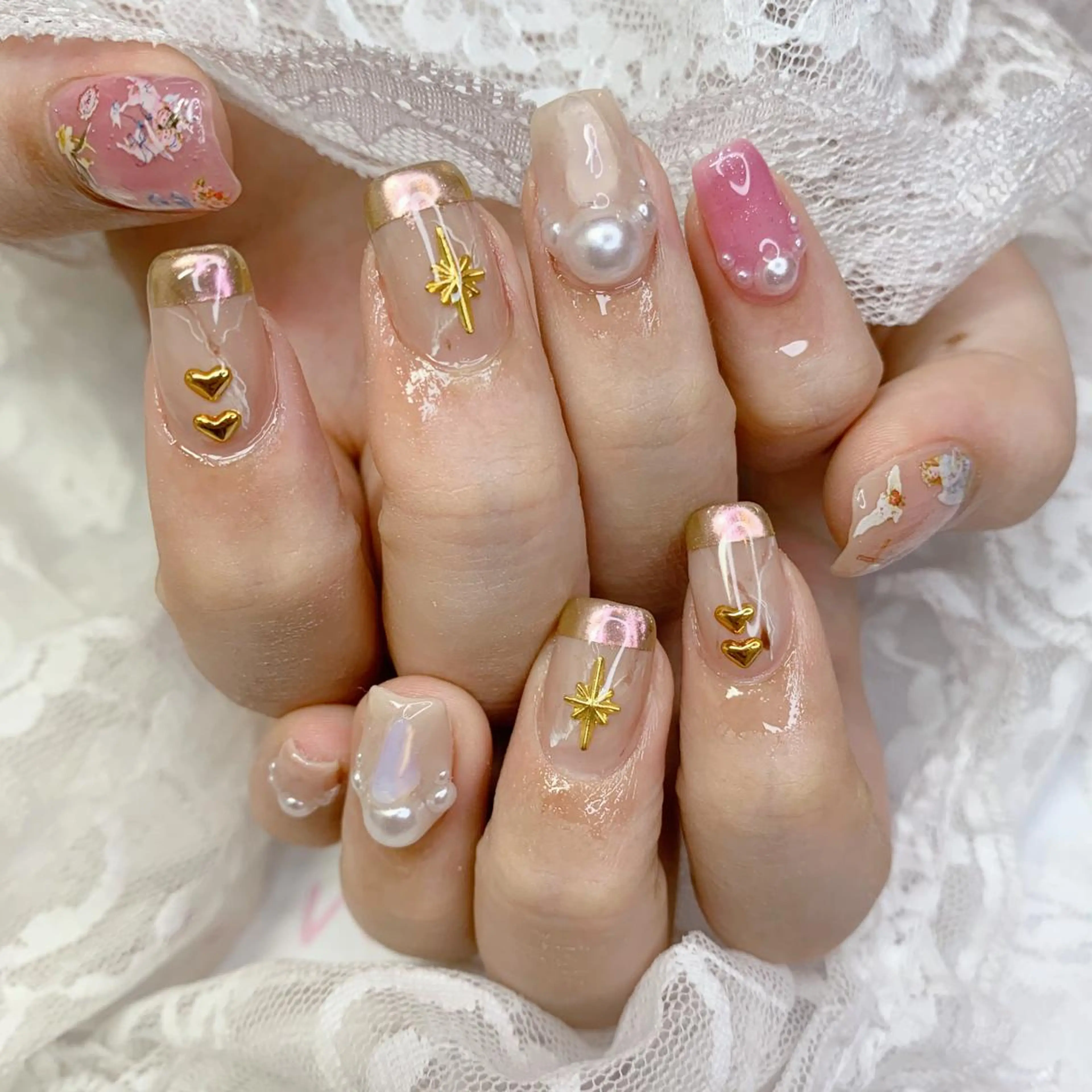 ネイル ハンドネイル La neige* yuki 🥯🍑のネイルデザイン