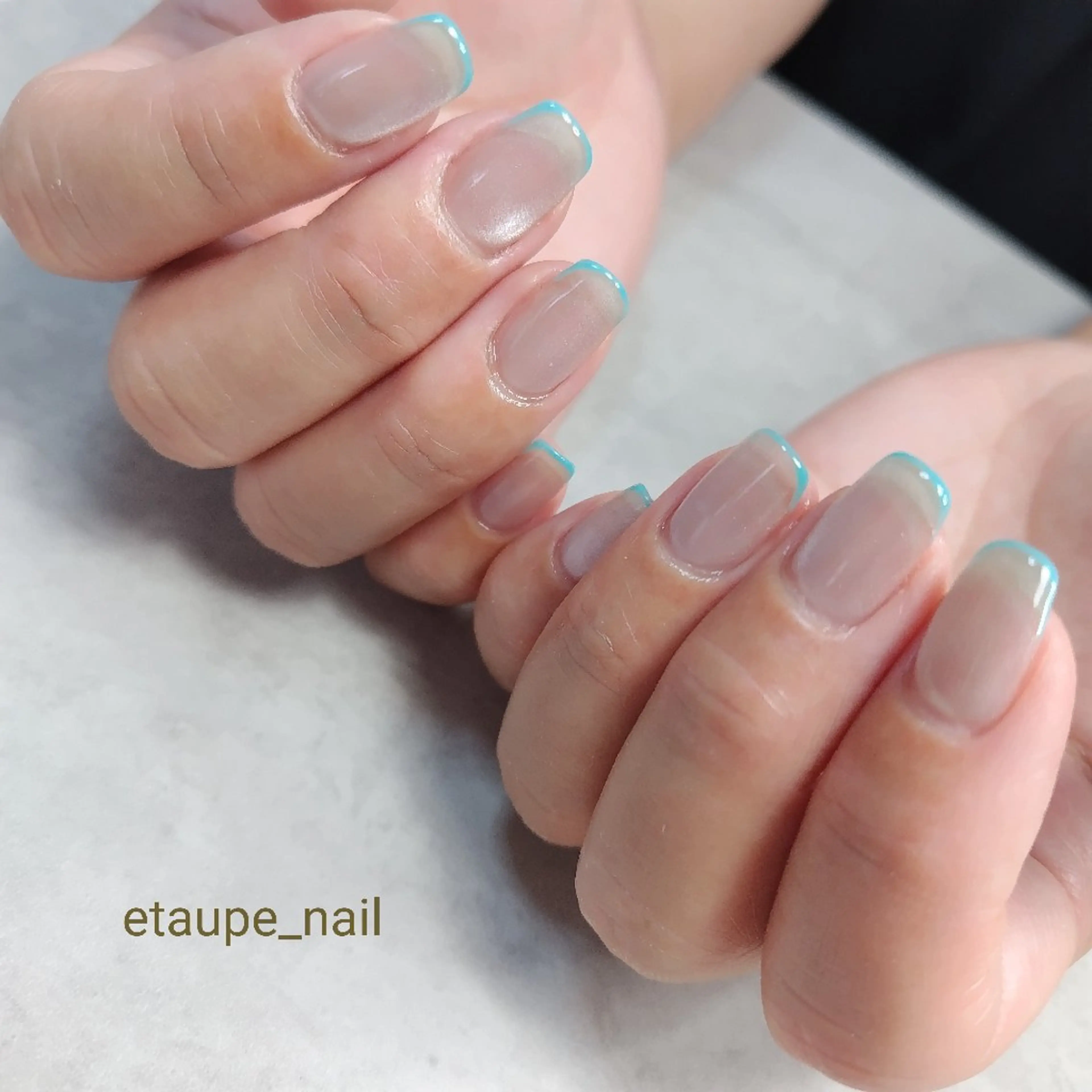 ネイル 氷ネイル・うるうるネイル マグネットネイル etaupe nail所属・向原自宅サロン ★エトープネイルのネイルデザイン