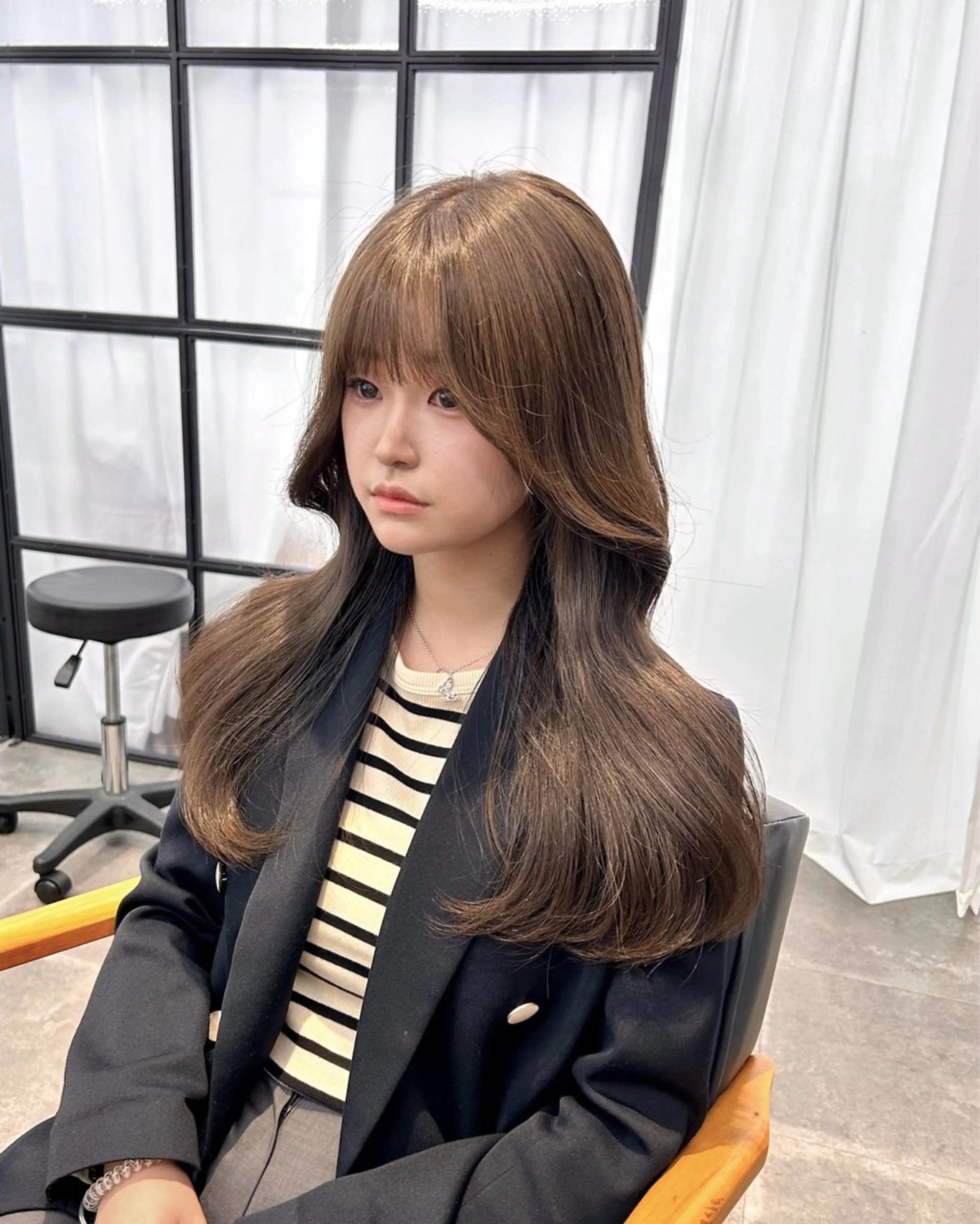 ロング カラー 韓国×髪質改善カラー 💎hinaのヘアスタイル